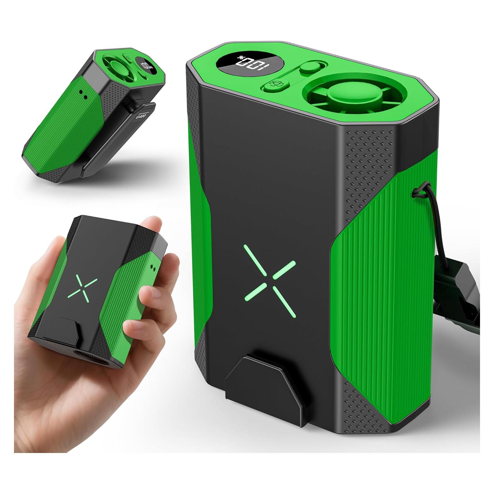 Ventilador de Cintura Portátil DUOMIY 2025 36000 RPM Verde