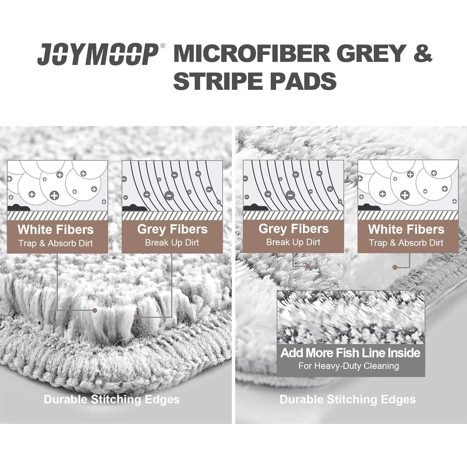 Almohadillas de Mopa Planas JOYMOOP 50 Pcs Microfibra 33x12.4cm