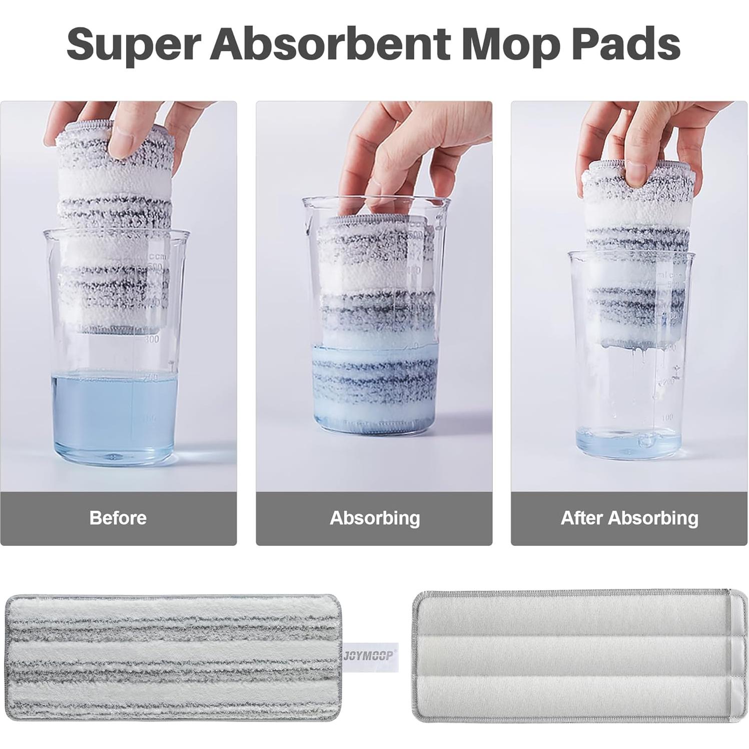 Almohadillas de Mopa Planas JOYMOOP 50 Pcs Microfibra 33x12.4cm