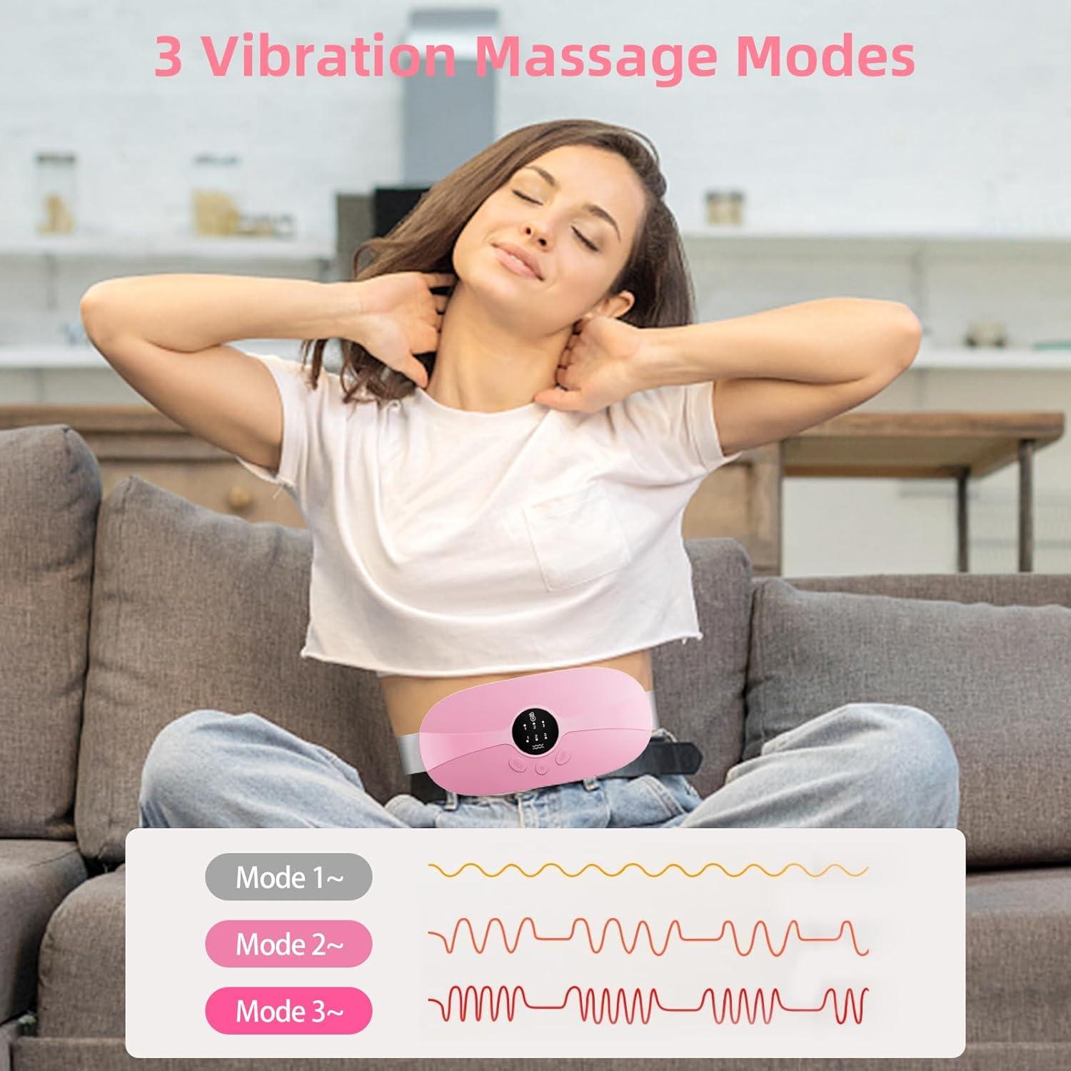 Almohadilla Calentadora Menstrual Inalámbrica BAMCOO Rosa 3 Niveles