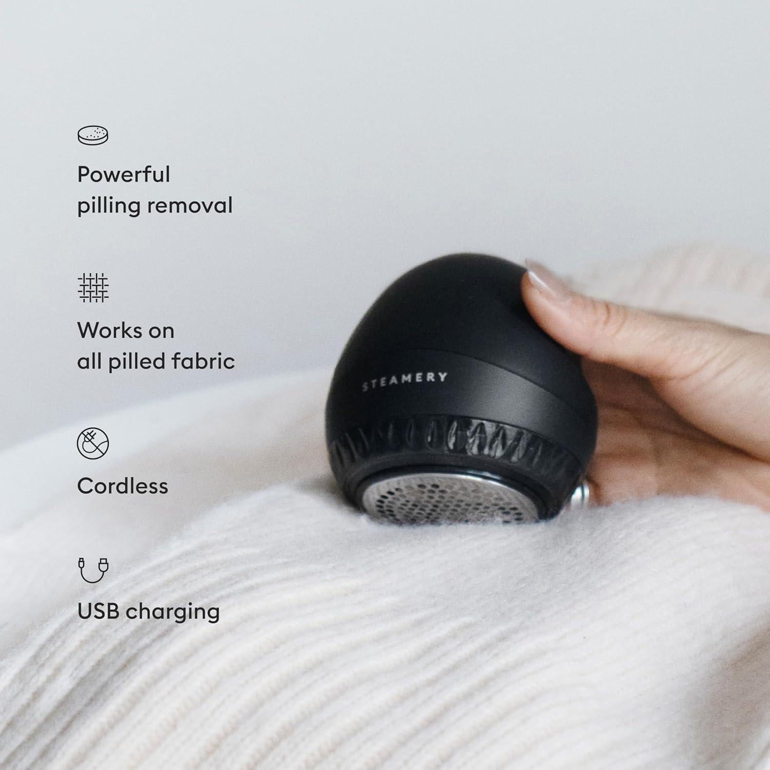 Afeitadora de Tela Steamery Pilo 1, Eléctrica, Recargable, Negro