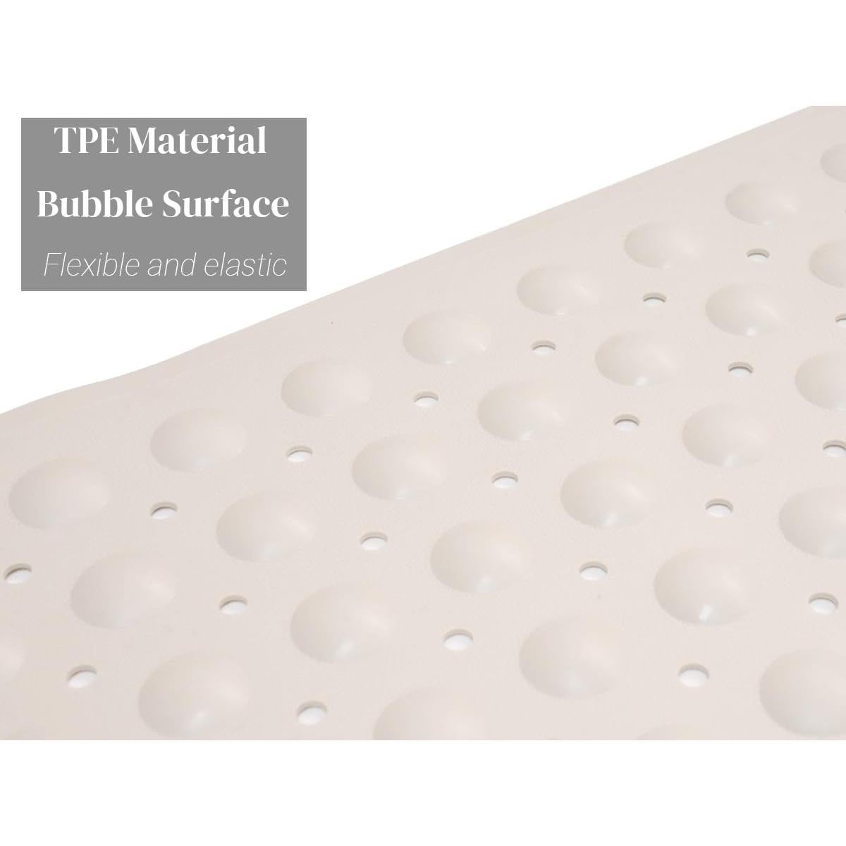 Alfombra de Baño Antideslizante CyanWind 70x38 cm Beige