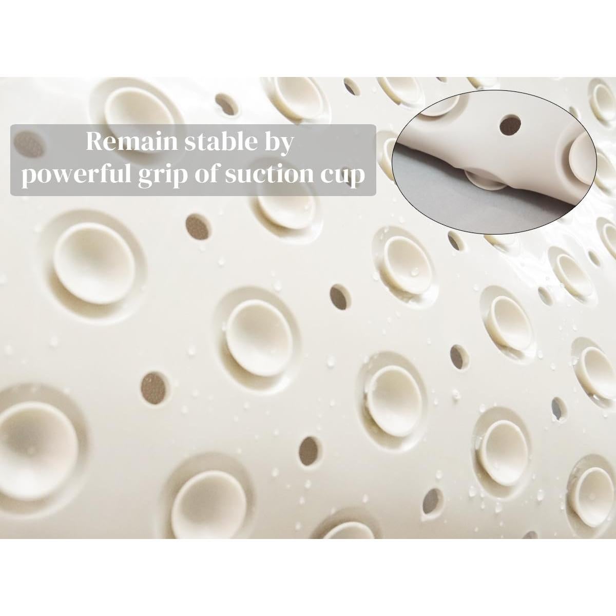 Alfombra de Baño Antideslizante CyanWind 70x38 cm Beige