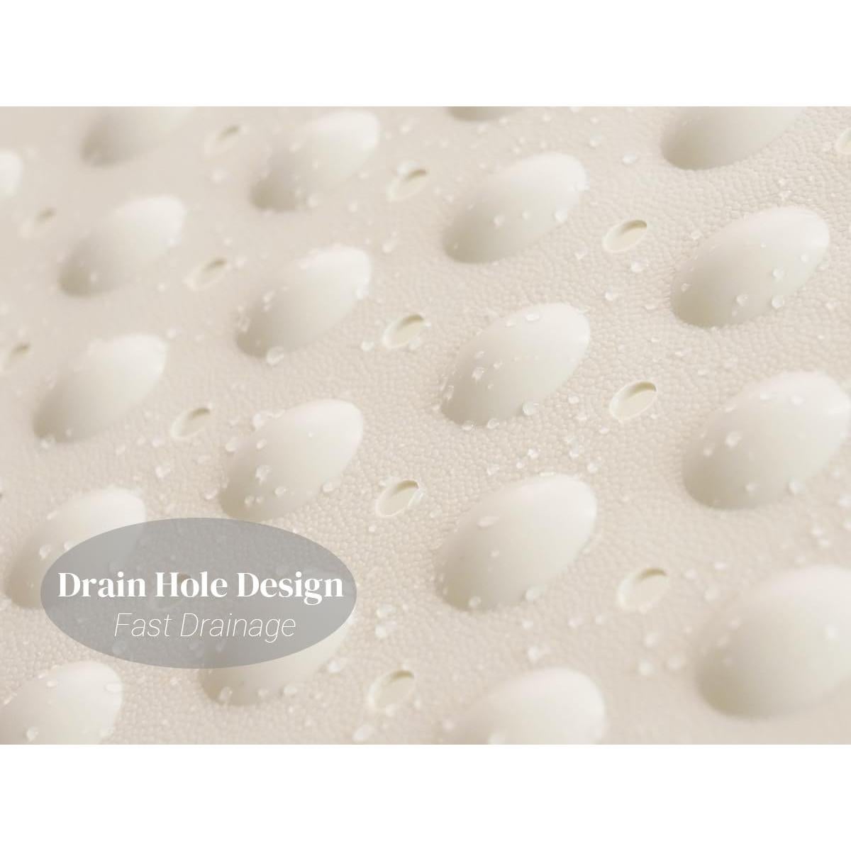 Alfombra de Baño Antideslizante CyanWind 70x38 cm Beige