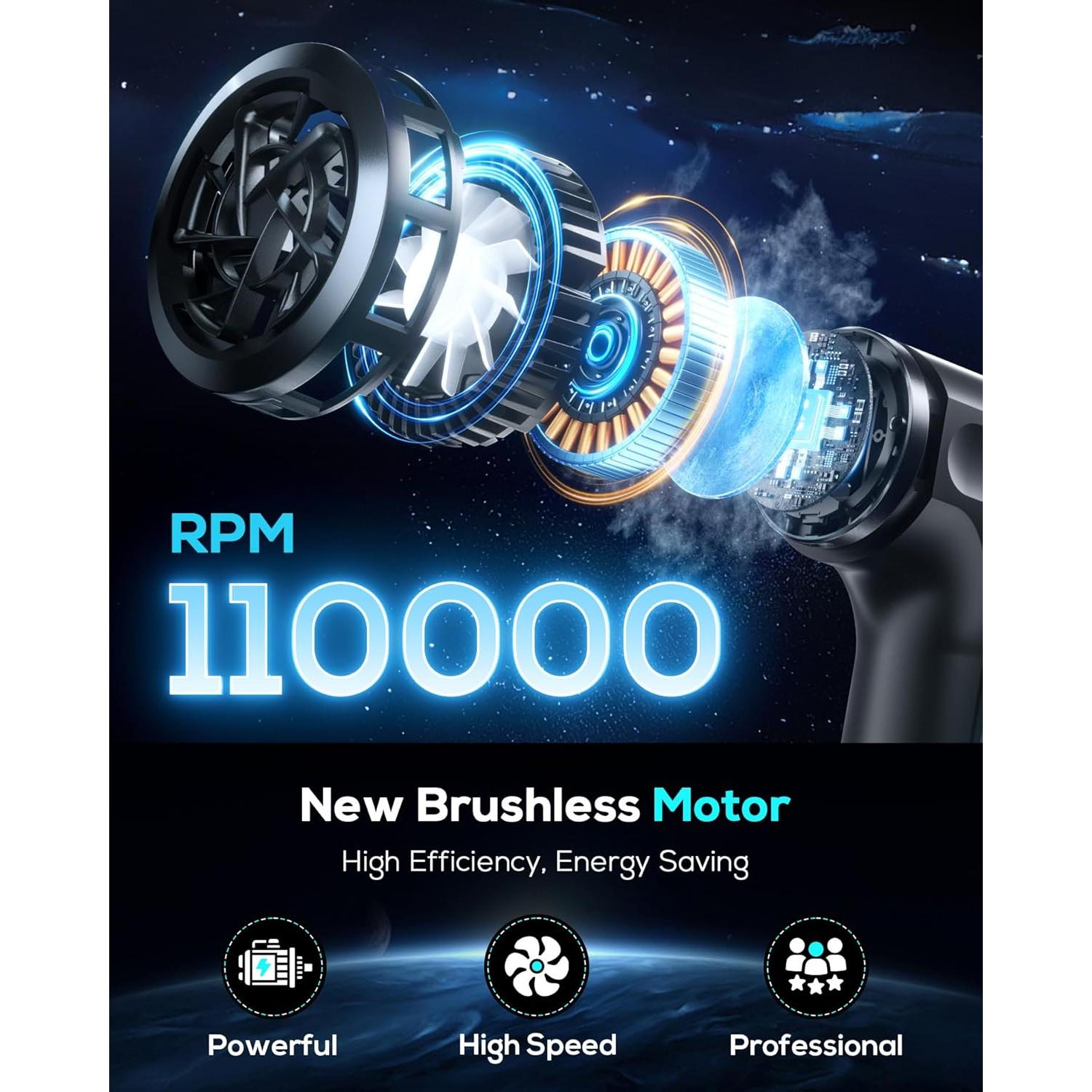 Soplador de Aire Comprimido AKSILM W07 Inalámbrico 393g