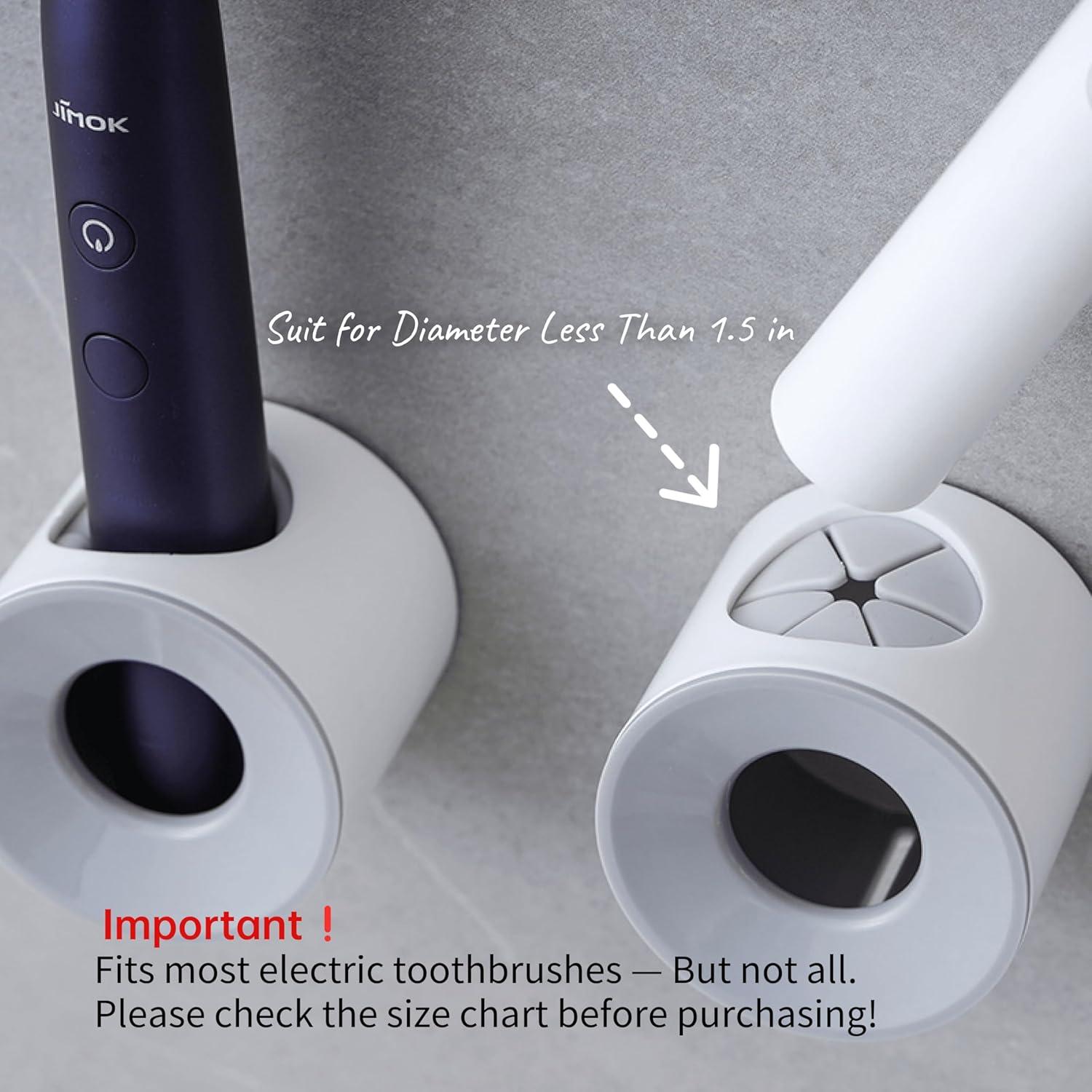 Soporte de Cepillo de Dientes Eléctrico Klxsing Gris Montaje Pared