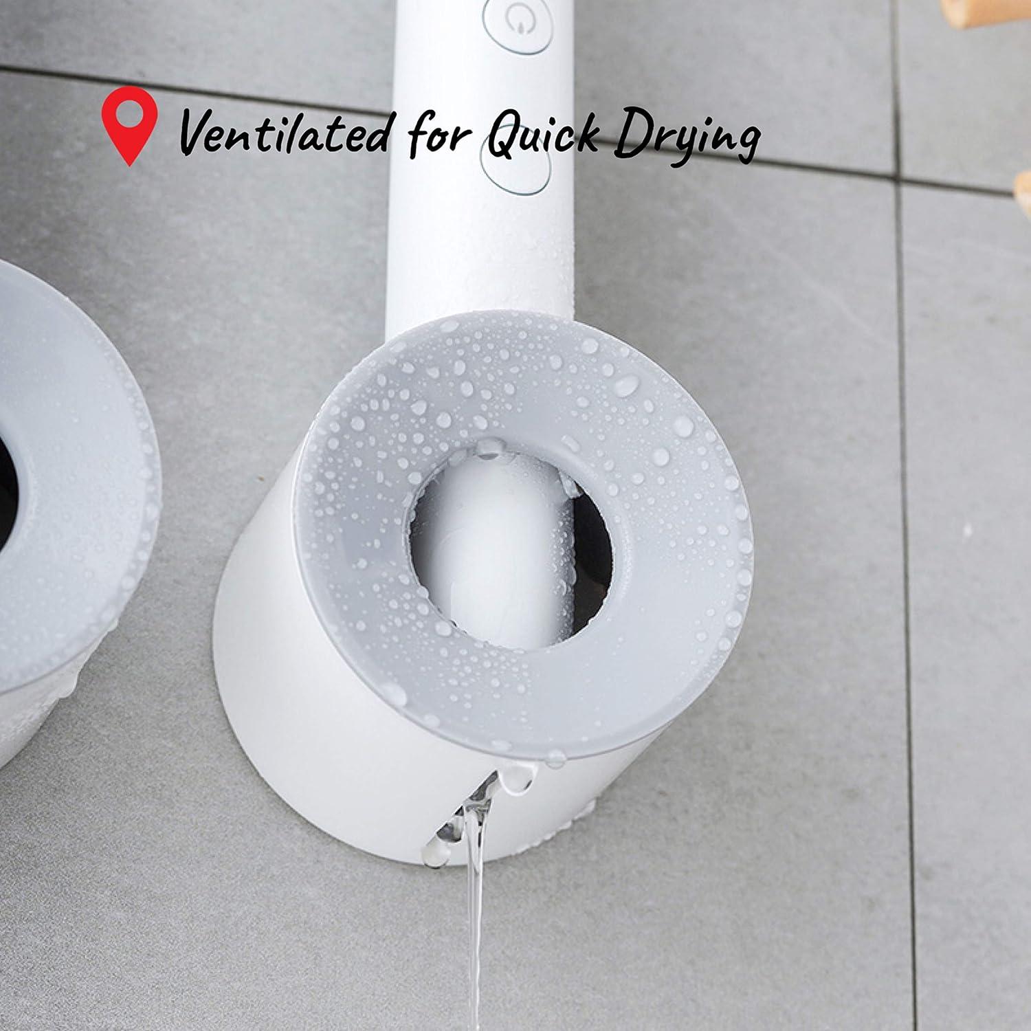 Soporte de Cepillo de Dientes Eléctrico Klxsing Gris Montaje Pared