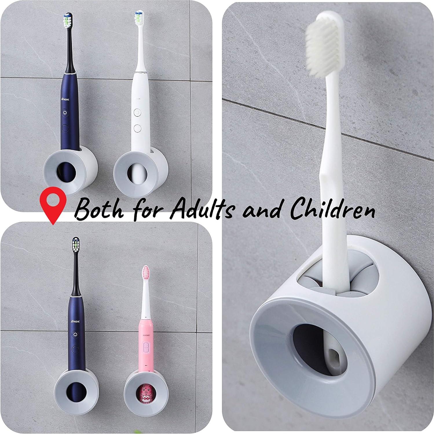 Soporte de Cepillo de Dientes Eléctrico Klxsing Gris Montaje Pared