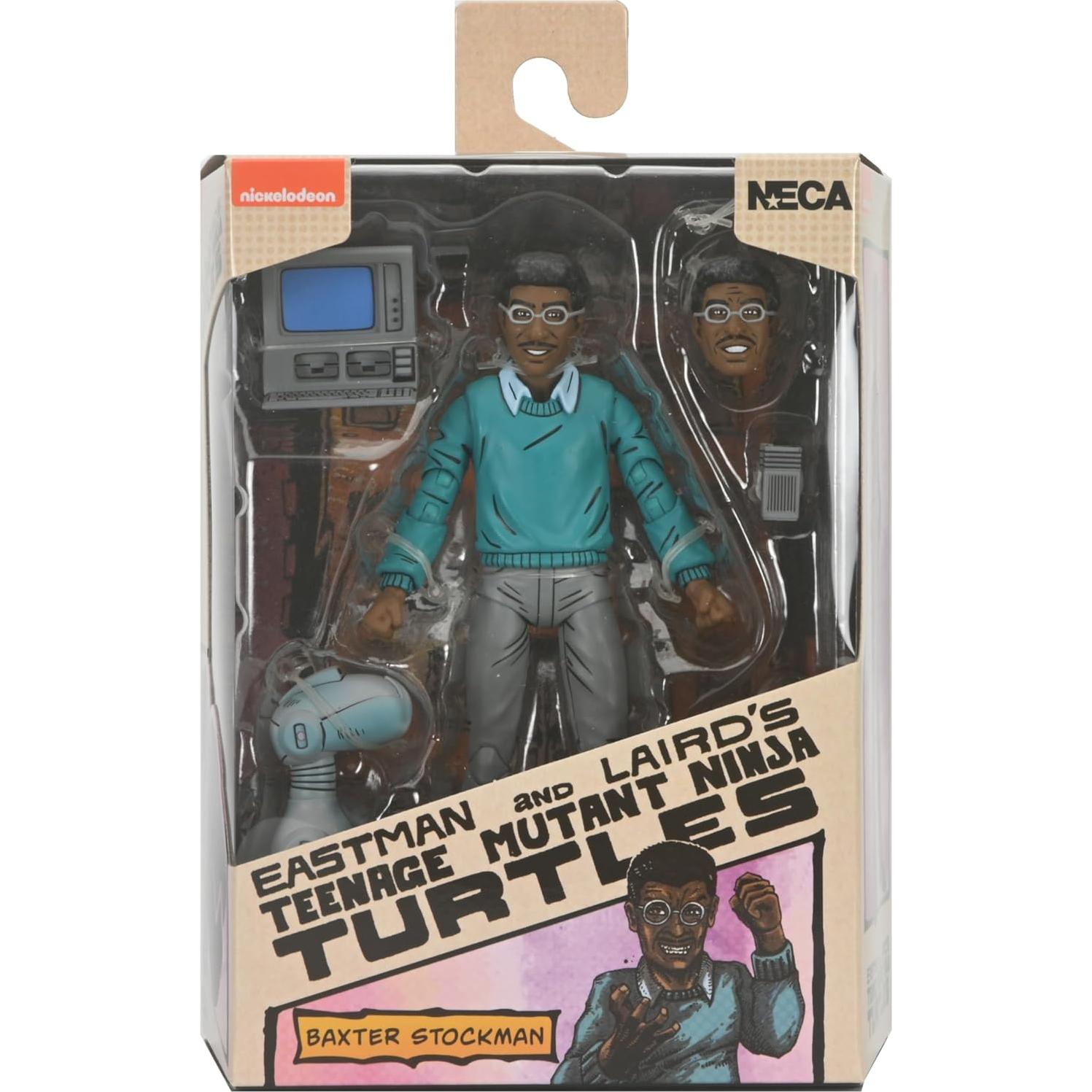 Figura de acción NECA Tortugas Ninja Baxter Stockman 10cm