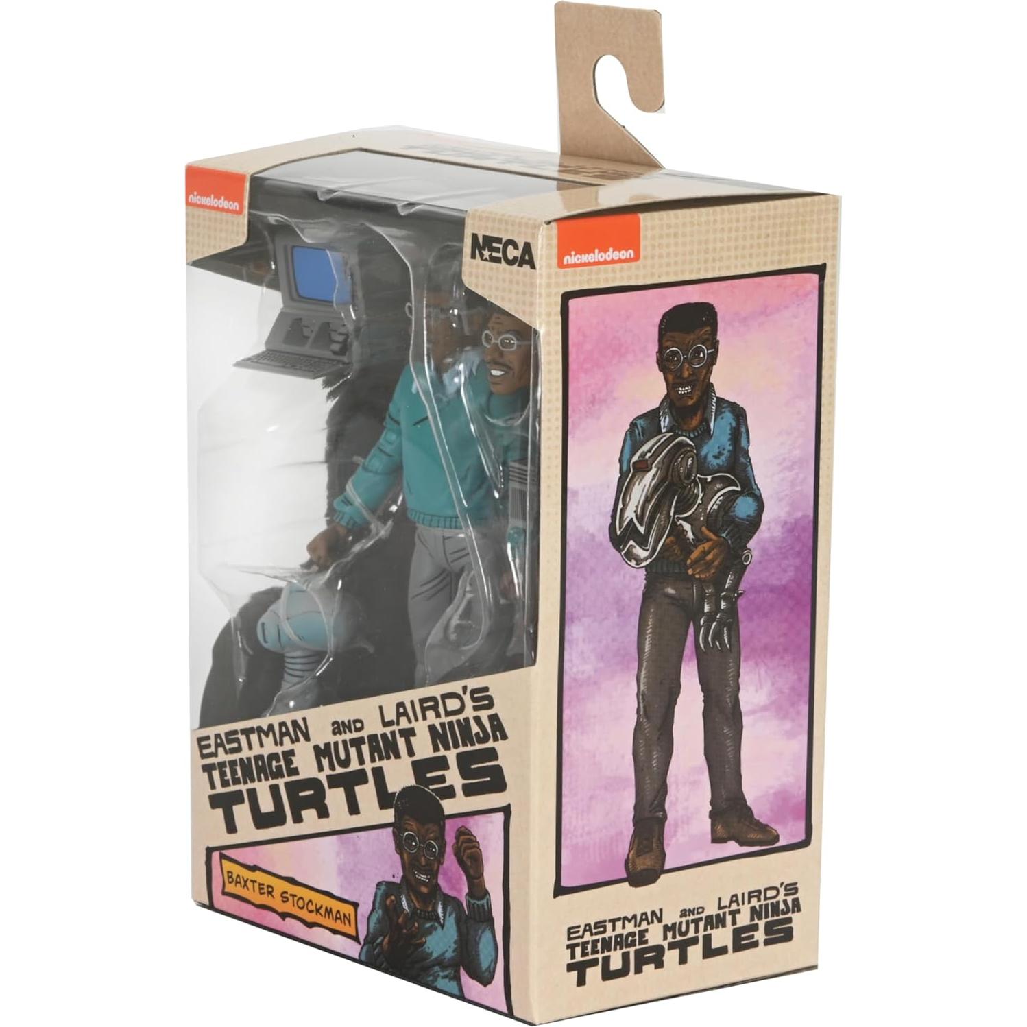 Figura de acción NECA Tortugas Ninja Baxter Stockman 10cm