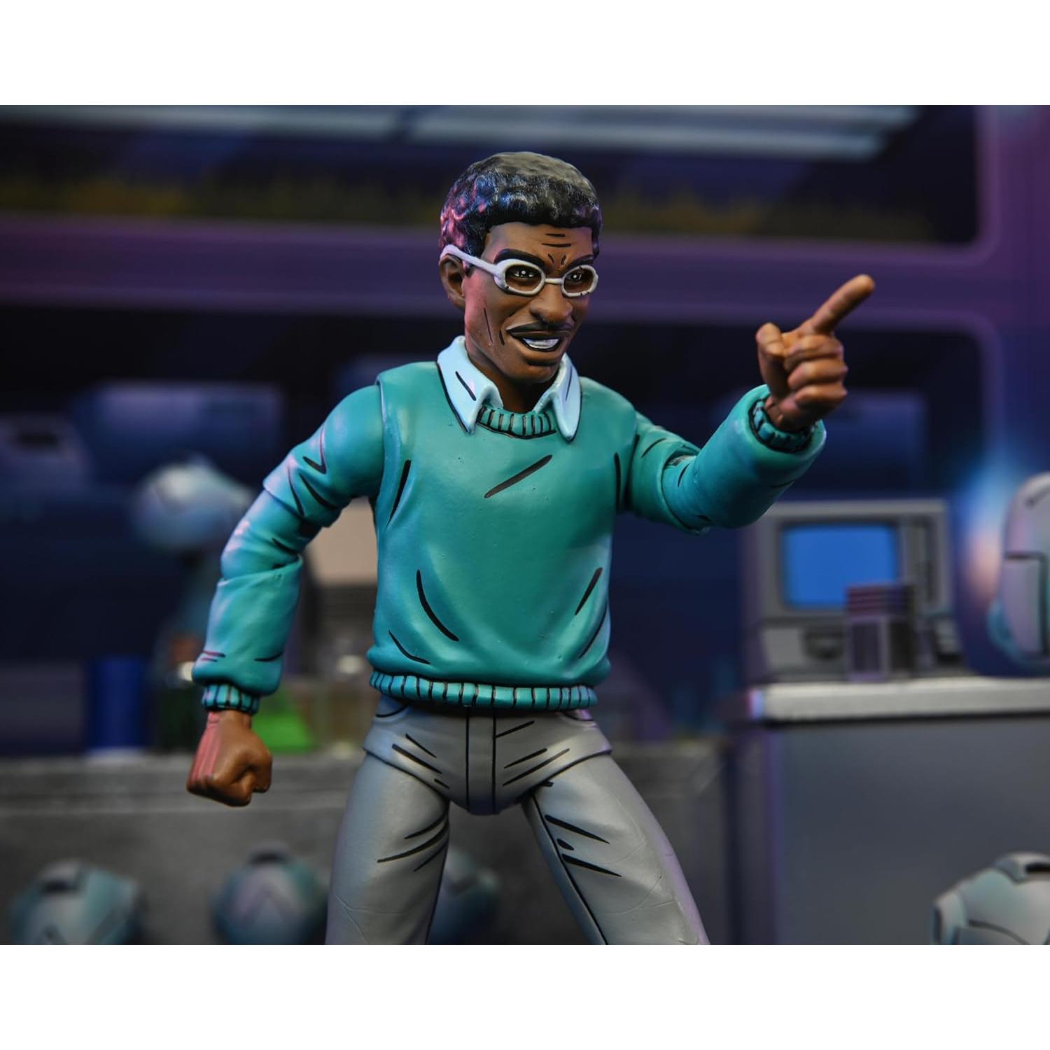 Figura de acción NECA Tortugas Ninja Baxter Stockman 10cm