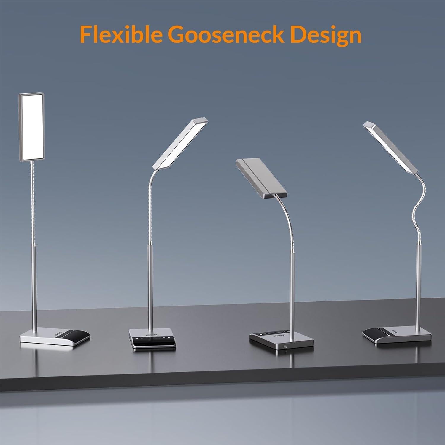 Lámpara de Escritorio LED LEPOWER 12W 800LM Gris Táctil