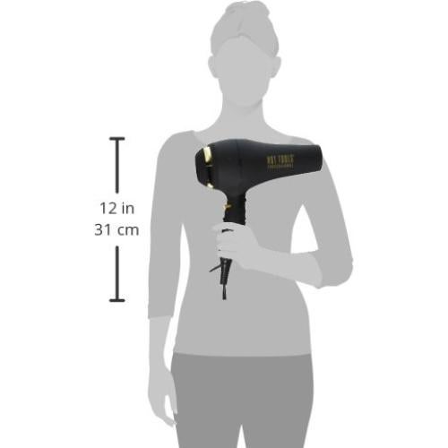 Secador de Pelo Iónico Turbo Black Gold 2100 Hot Tools 1875W