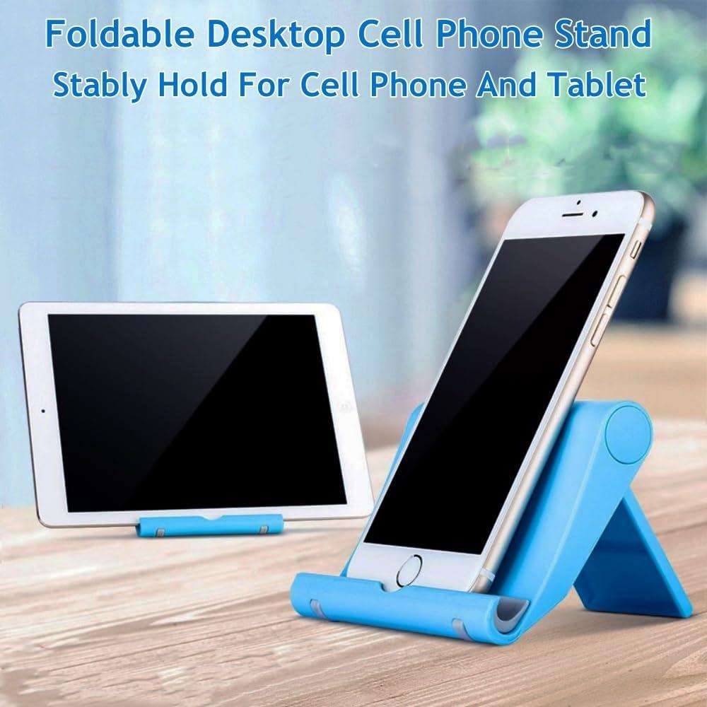 Soporte Plegable para Teléfono Celular JUSDIQIR Azul Ajustable