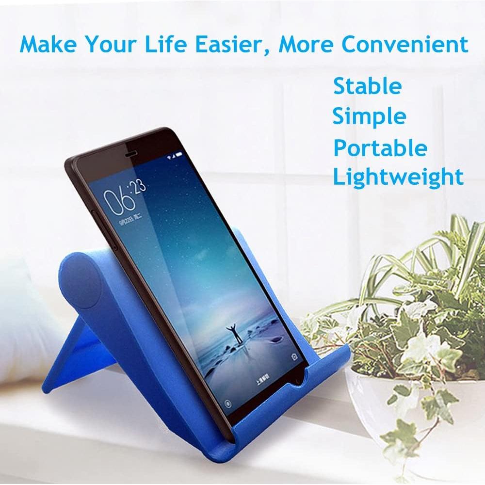 Soporte Plegable para Teléfono Celular JUSDIQIR Azul Ajustable