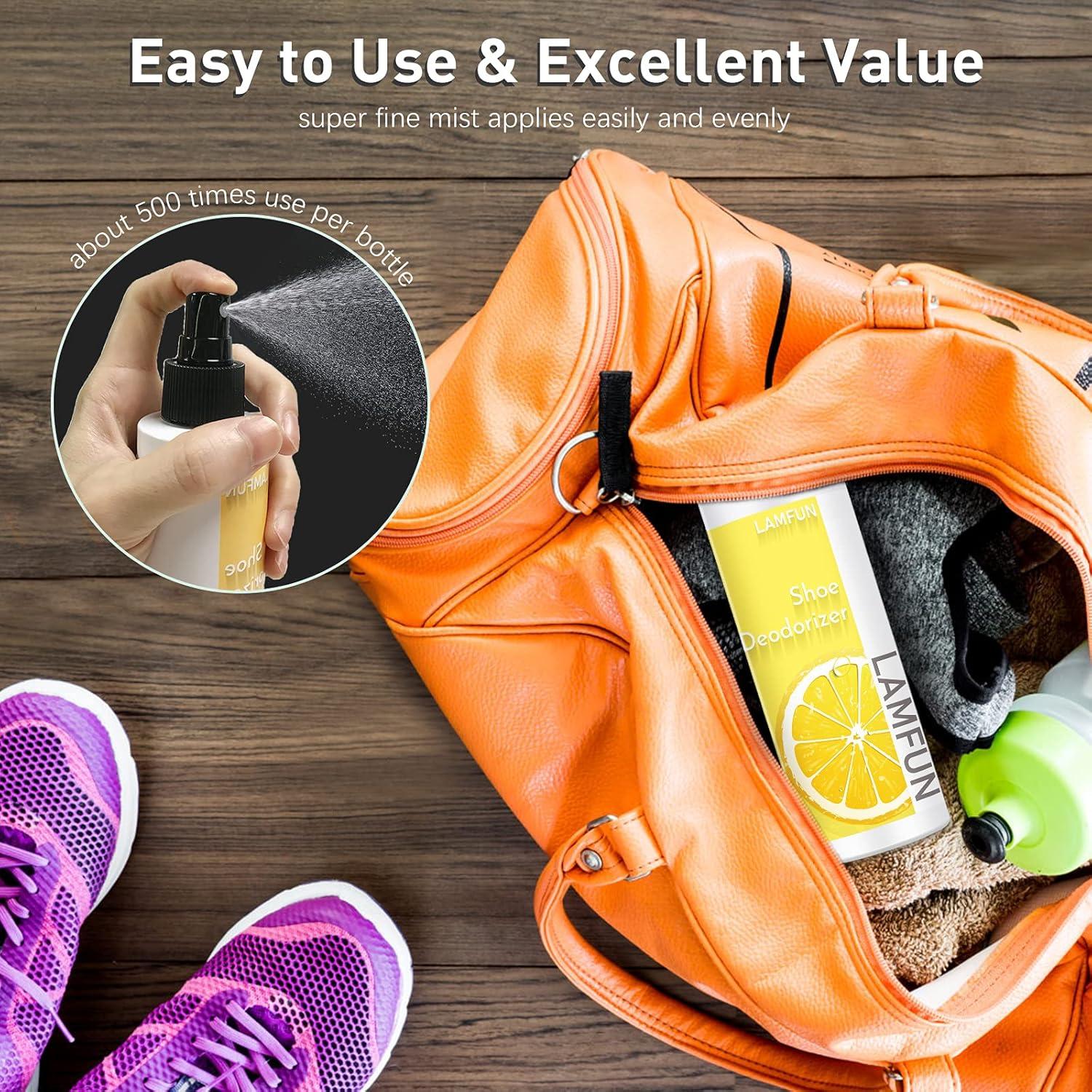 Desodorante para zapatos Lamfun 150ml, fragancia a limón