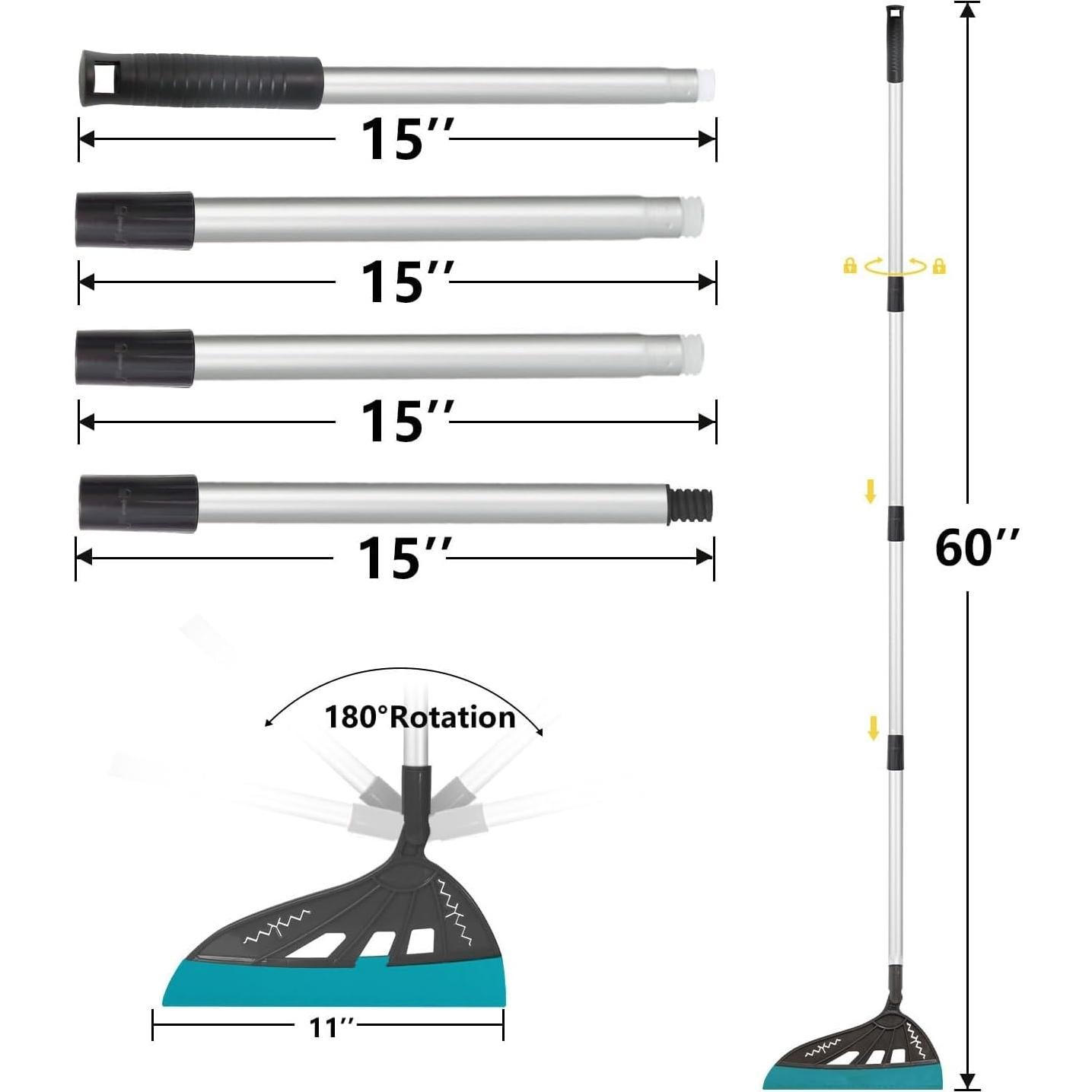 Escoba de Silicona BURFERLY Magic Air-G, Limpieza Eficaz para Suelos