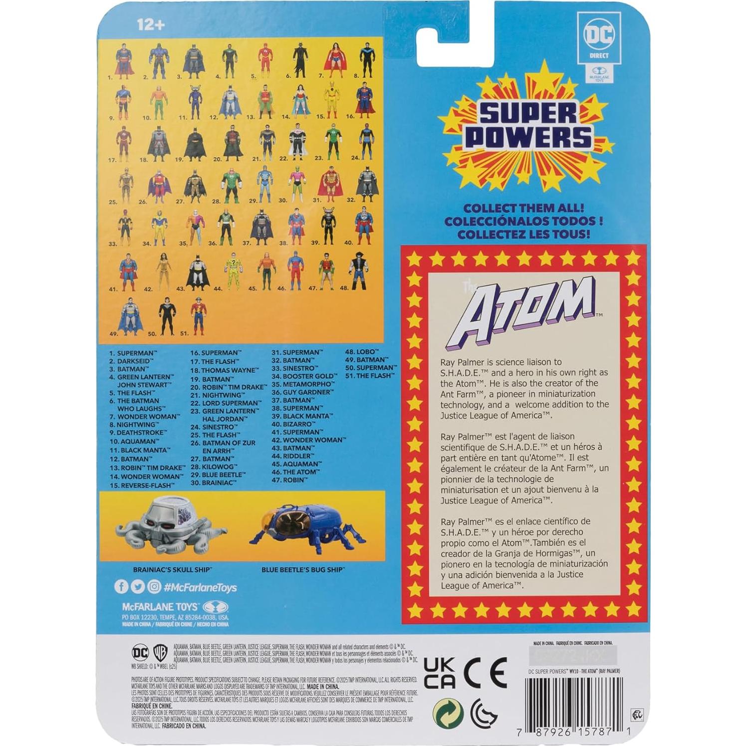 Figura de acción McFarlane DC Super Powers El Átomo 11.4 cm