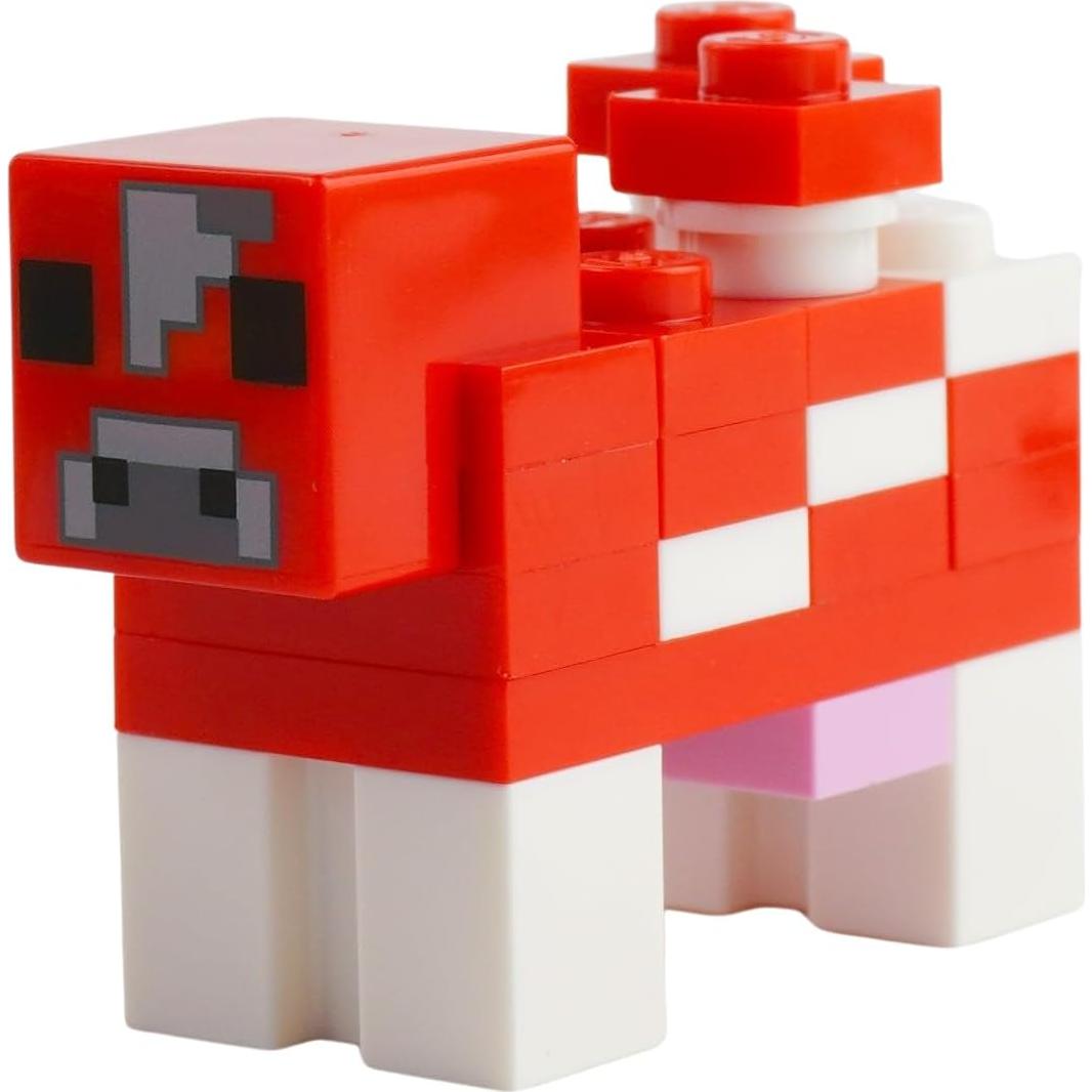LEGO Minecraft Mini Set Steve y Vaca Mooshroom 2.54x1.27cm