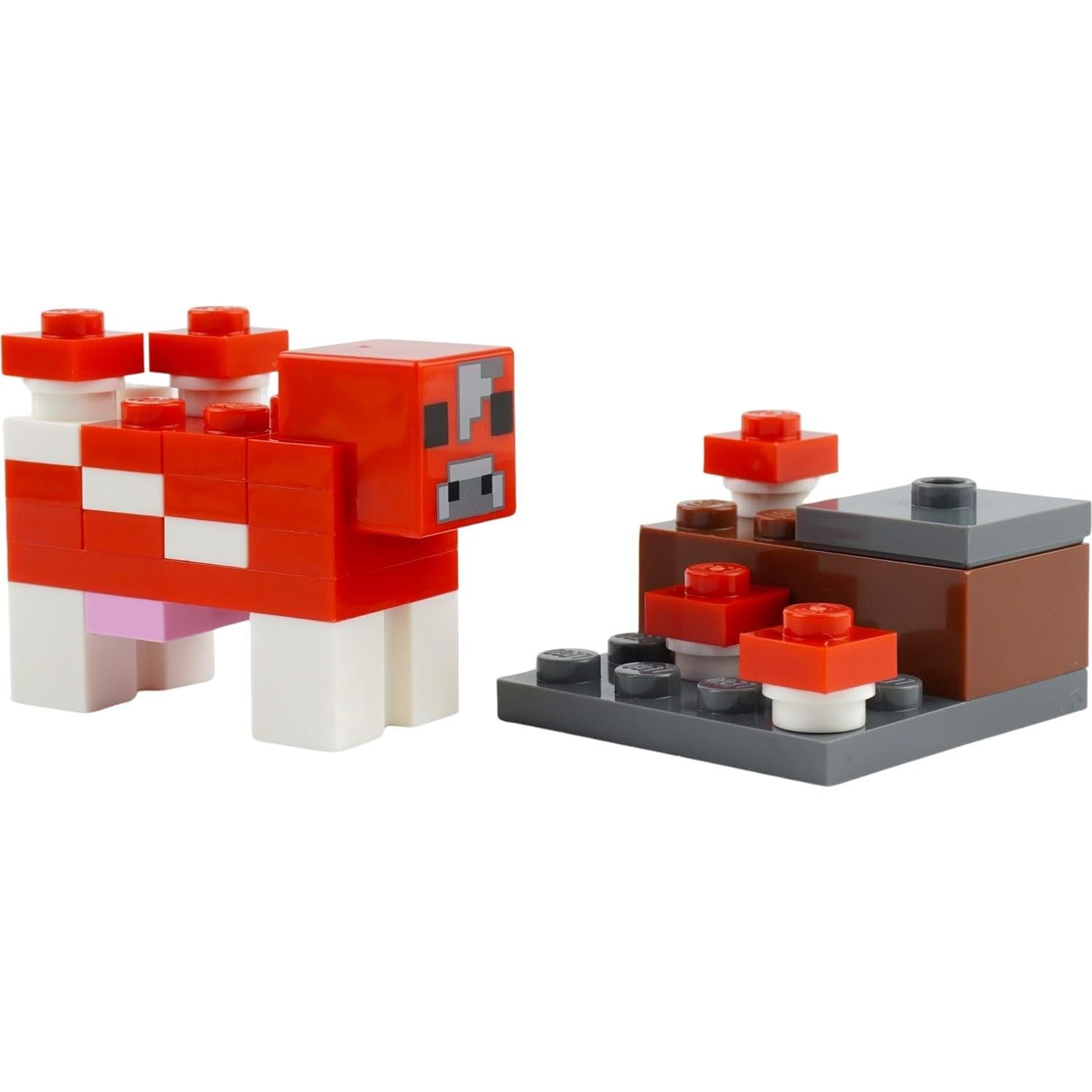 LEGO Minecraft Mini Set Steve y Vaca Mooshroom 2.54x1.27cm