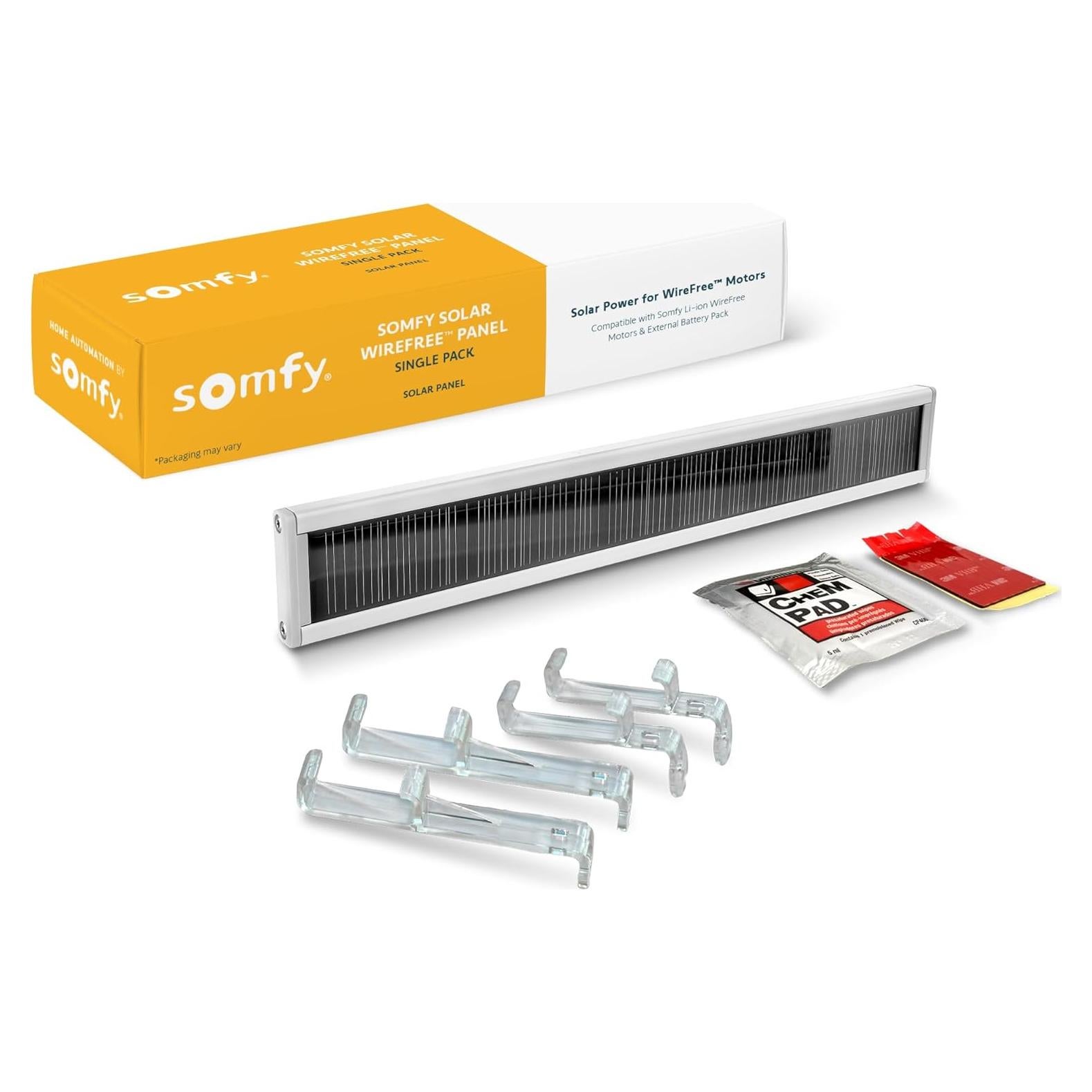 Kit Panel Solar Li-ion Sin Cable Somfy - Energía Solar Cortinas