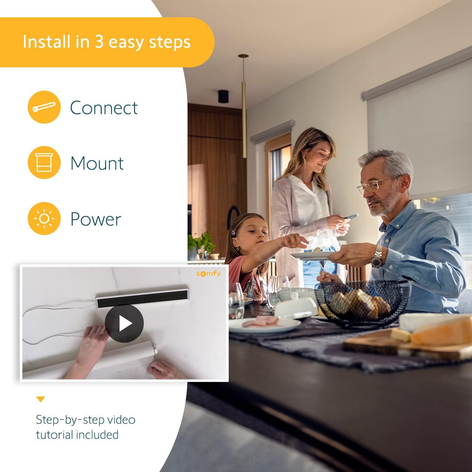 Kit Panel Solar Li-ion Sin Cable Somfy - Energía Solar Cortinas