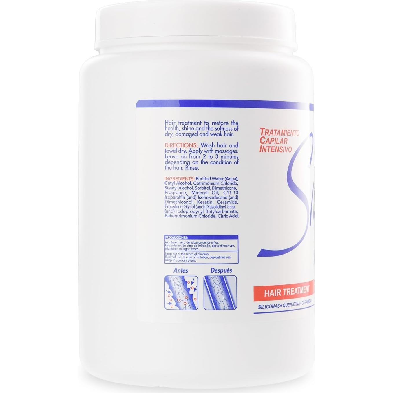 Silicon Mix Deep Conditioning Hair Mask 60oz – Intensive Treatment for Dry, Damaged Hair, Moisturizing Conditioner for Women, Repairs Frizz, Adds Shine & Softness