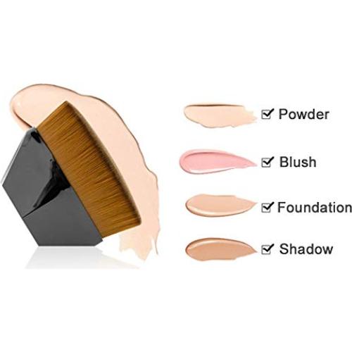 Brocha de Maquillaje JOSALINAS Sunmy Negra para Base y Polvo