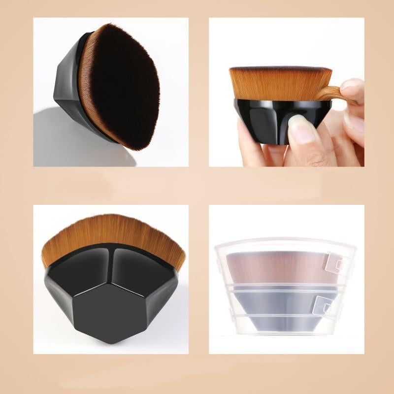 Brocha de Maquillaje JOSALINAS Sunmy Negra para Base y Polvo