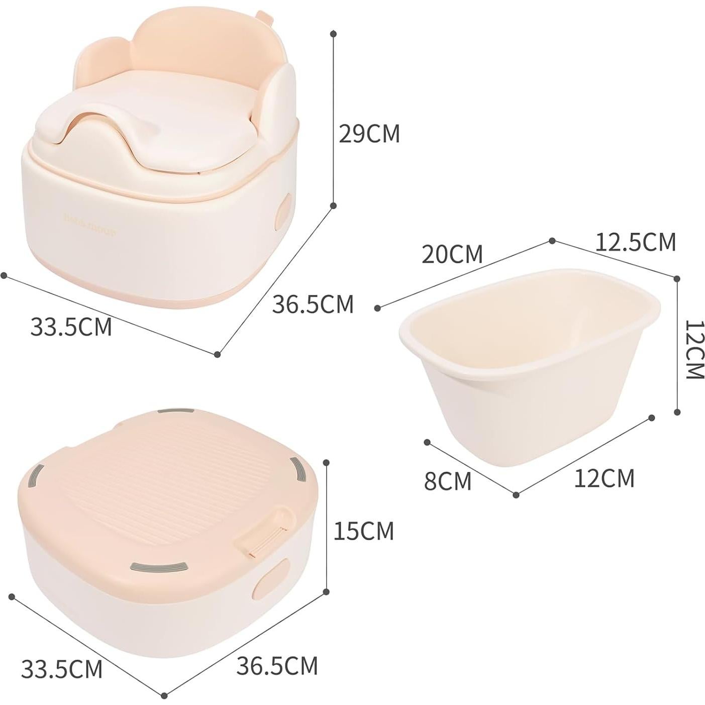 Asiento de Entrenamiento Bebamour 3 en 1 Rosa Antideslizante