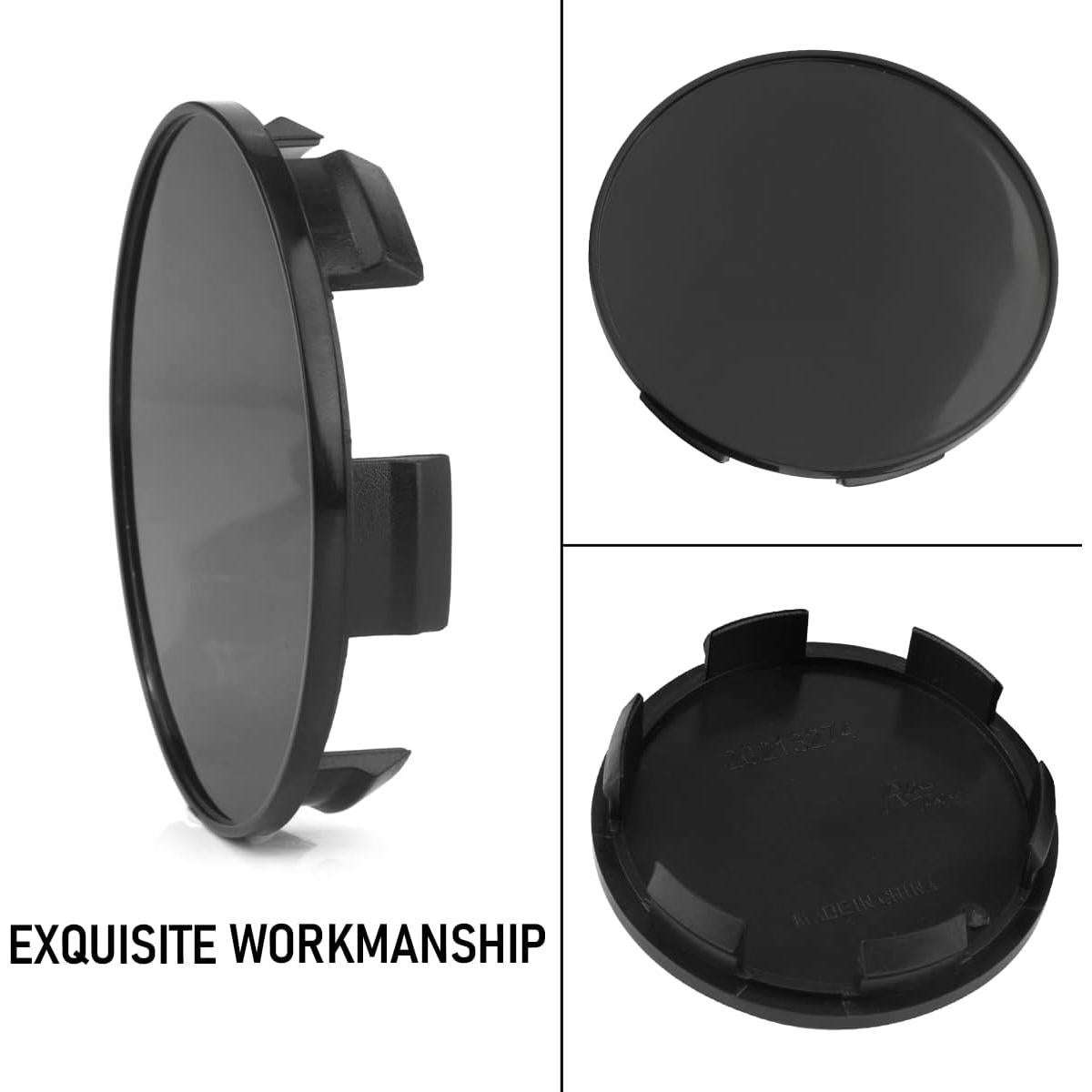 Tapas de Centro de Rueda Rhinotuning 70mm Set de 4 Negro