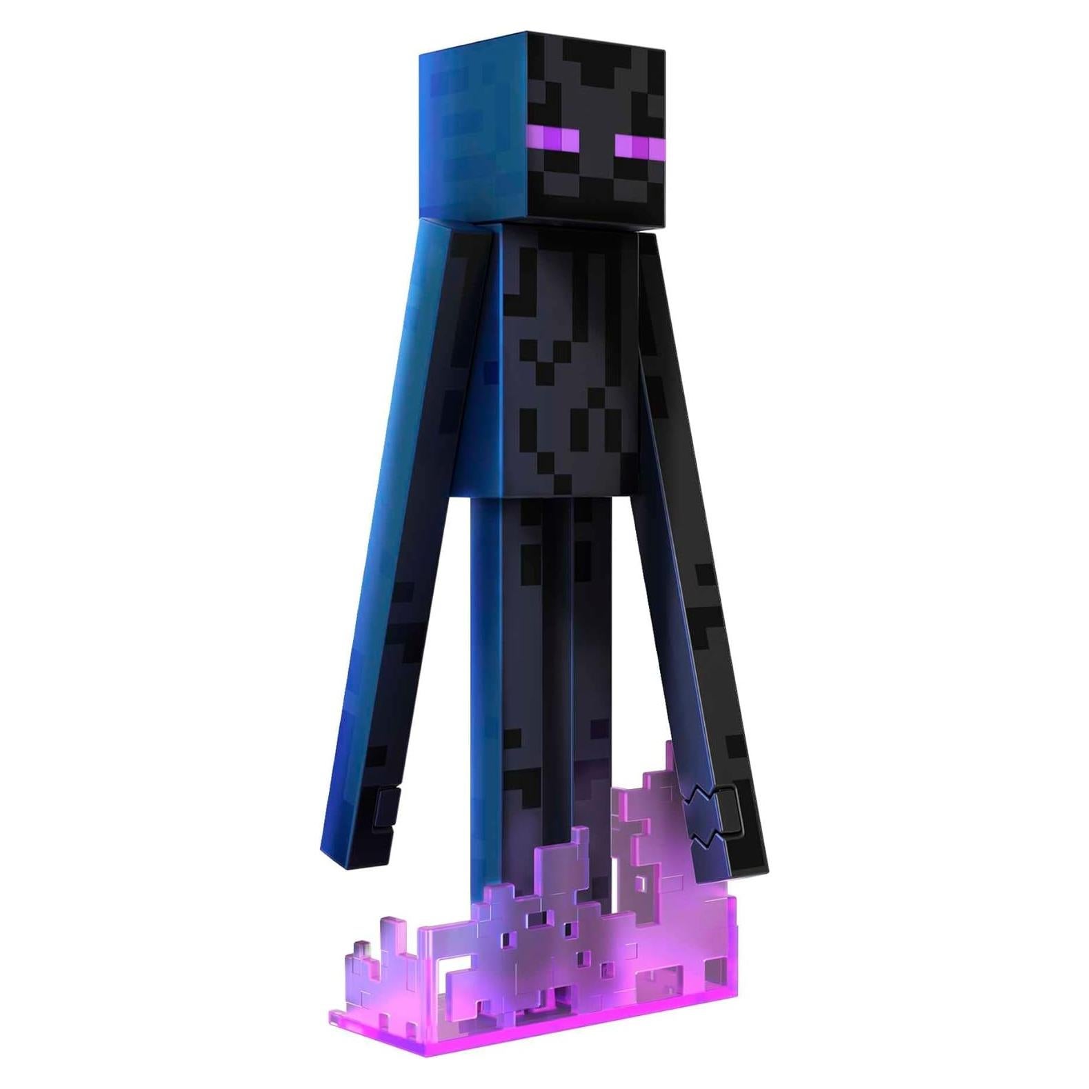 Figura de acción Enderman Mattel Minecraft 13.97 cm con accesorios