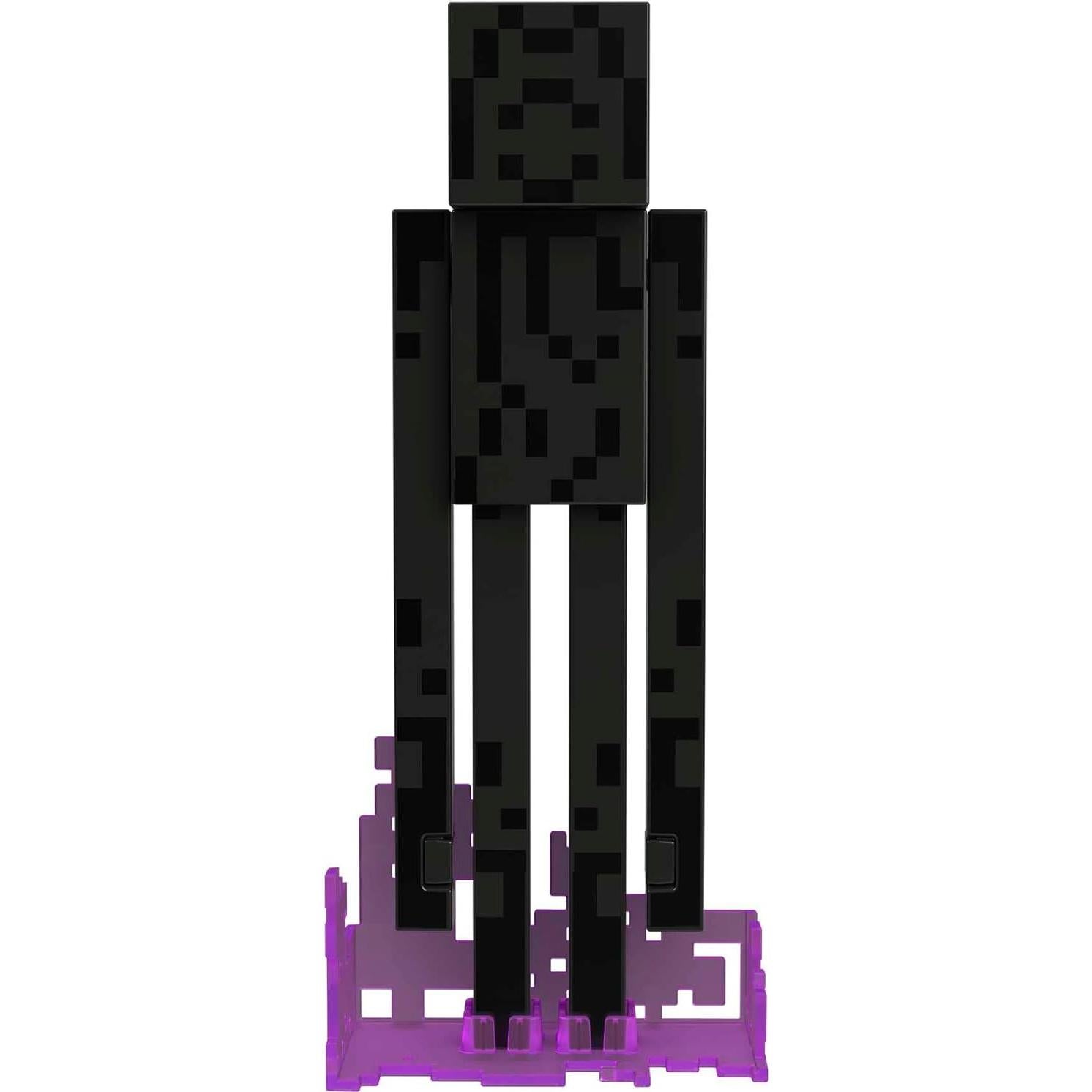 Figura de acción Enderman Mattel Minecraft 13.97 cm con accesorios