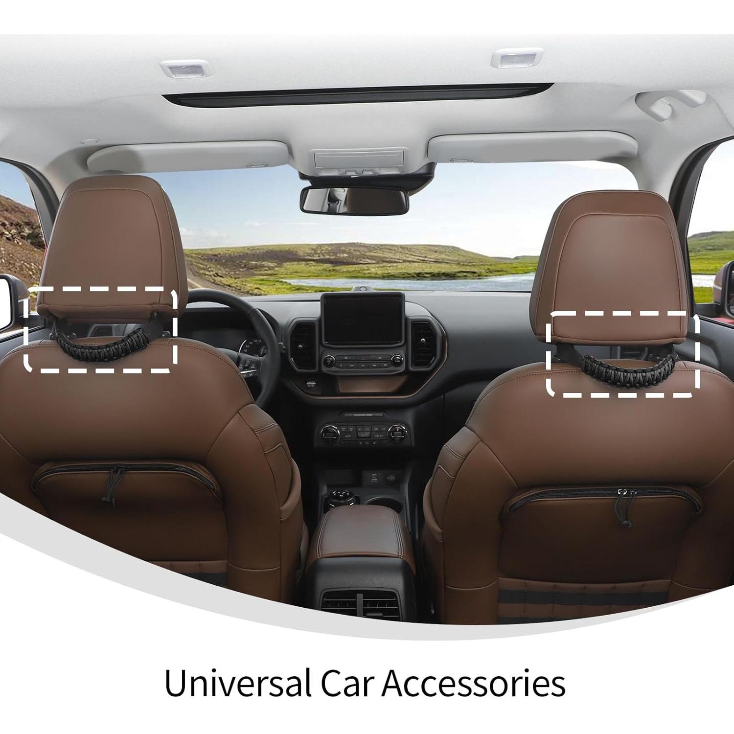 Asas de Agarre para Reposacabezas Linskip - Paracord Negro