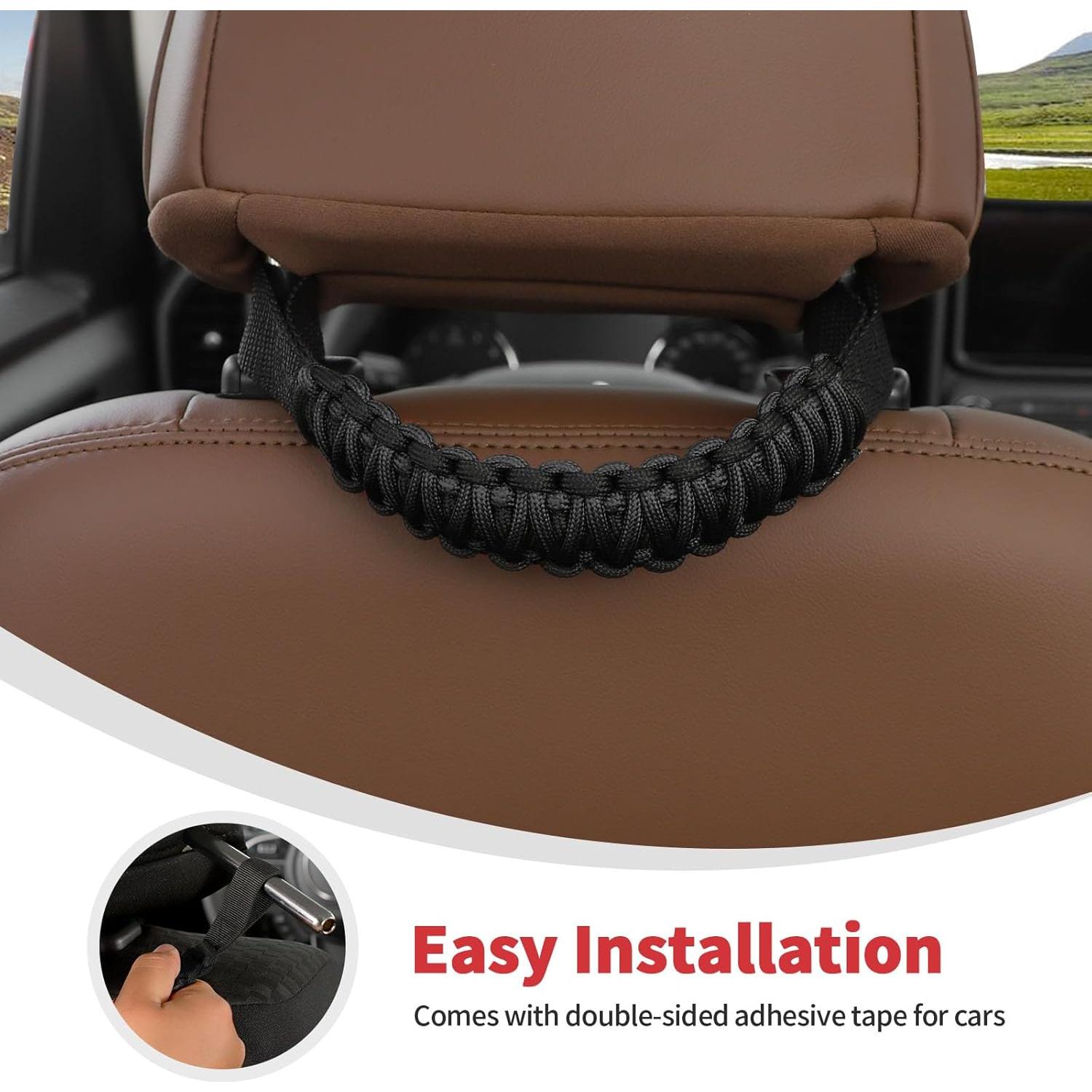 Asas de Agarre para Reposacabezas Linskip - Paracord Negro