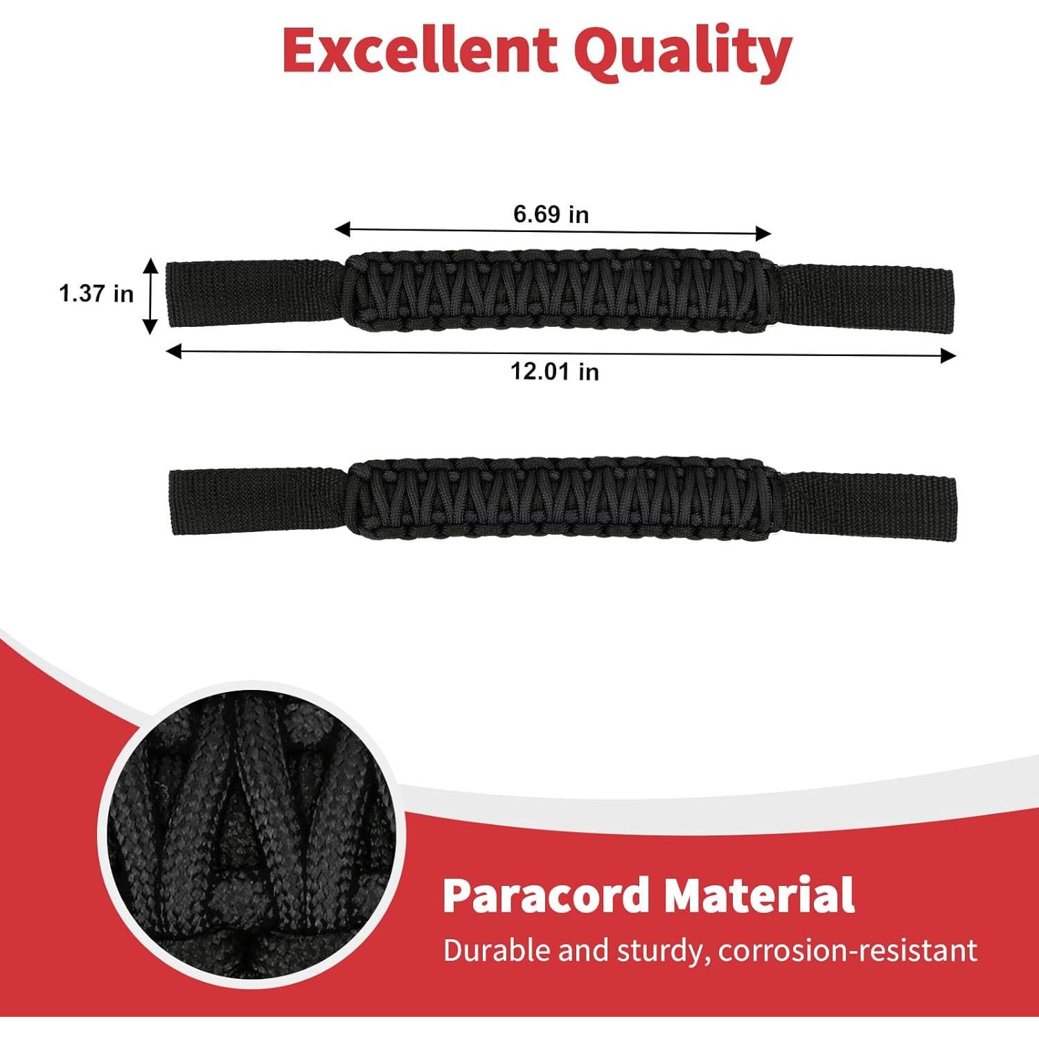 Asas de Agarre para Reposacabezas Linskip - Paracord Negro
