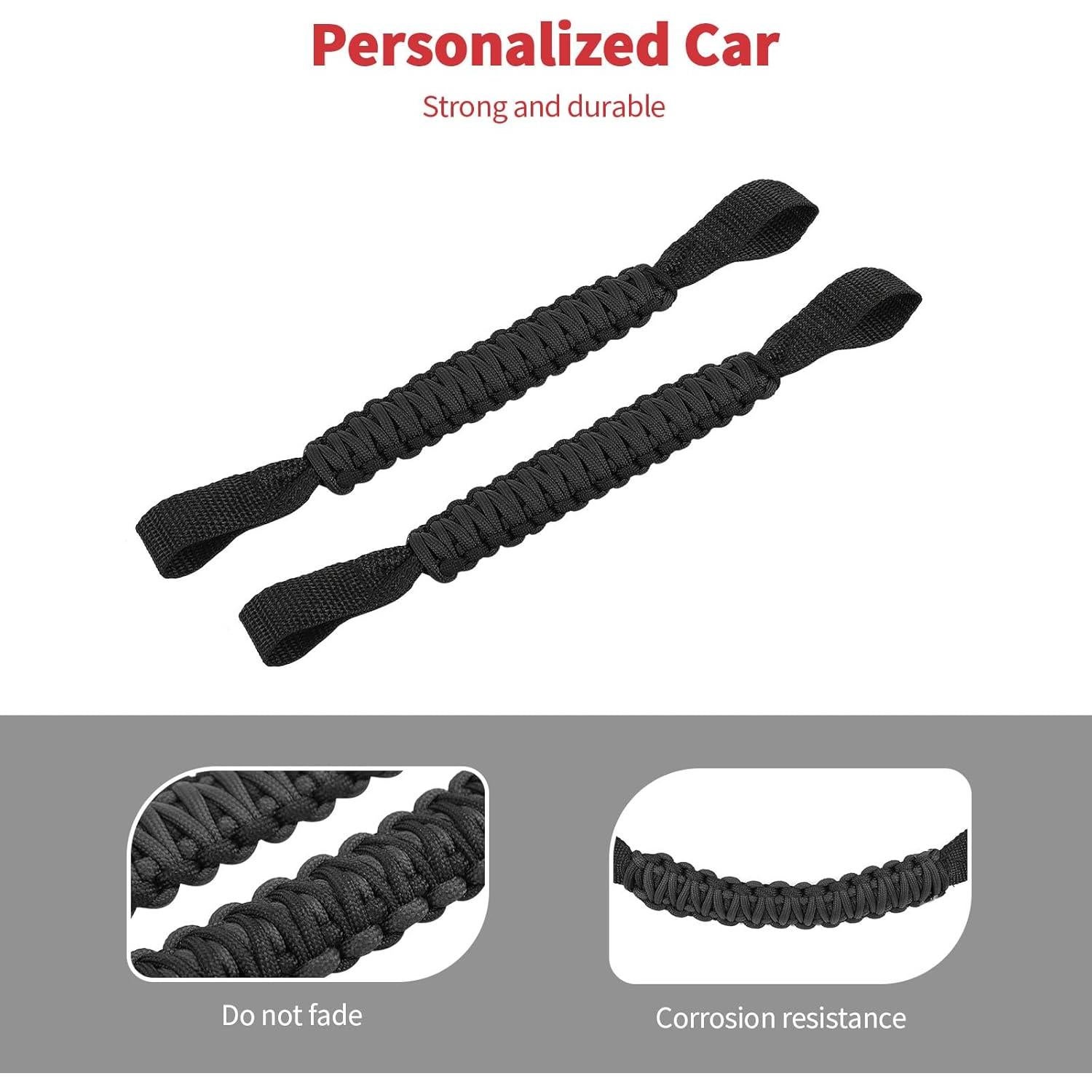 Asas de Agarre para Reposacabezas Linskip - Paracord Negro