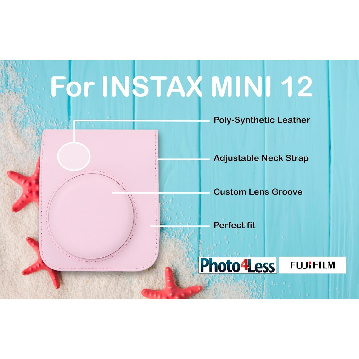 Cámara Instantánea Fujifilm Instax Mini 12 Rosa Flor + 20 Películas