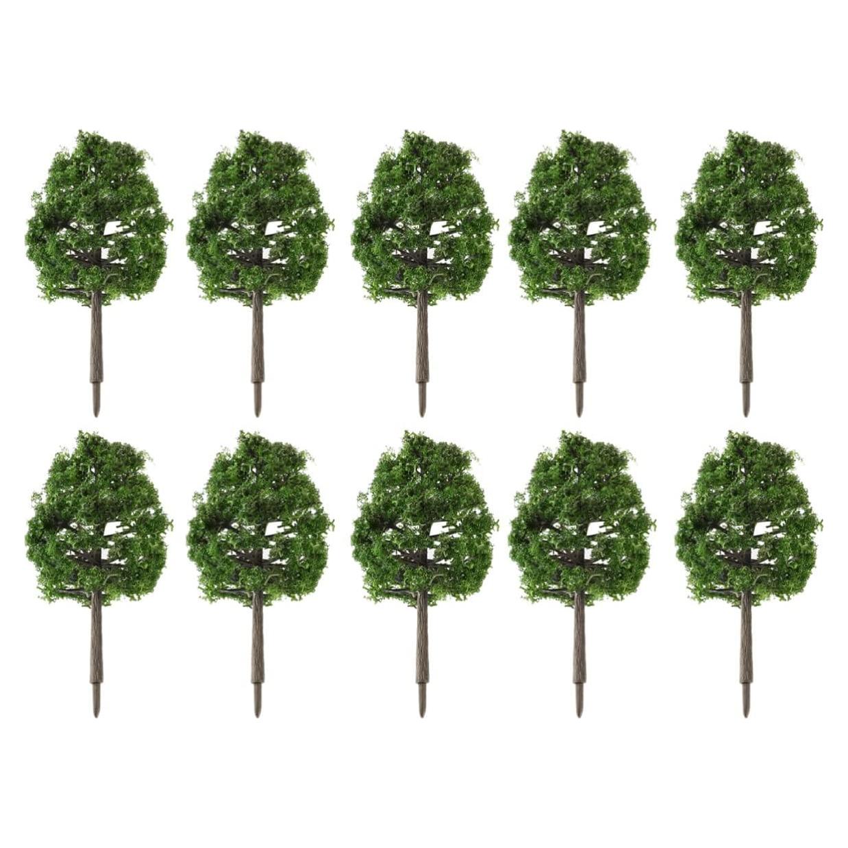 Árboles Miniatura WINOMO 20pcs Escala 1:100 Verde Oscuro