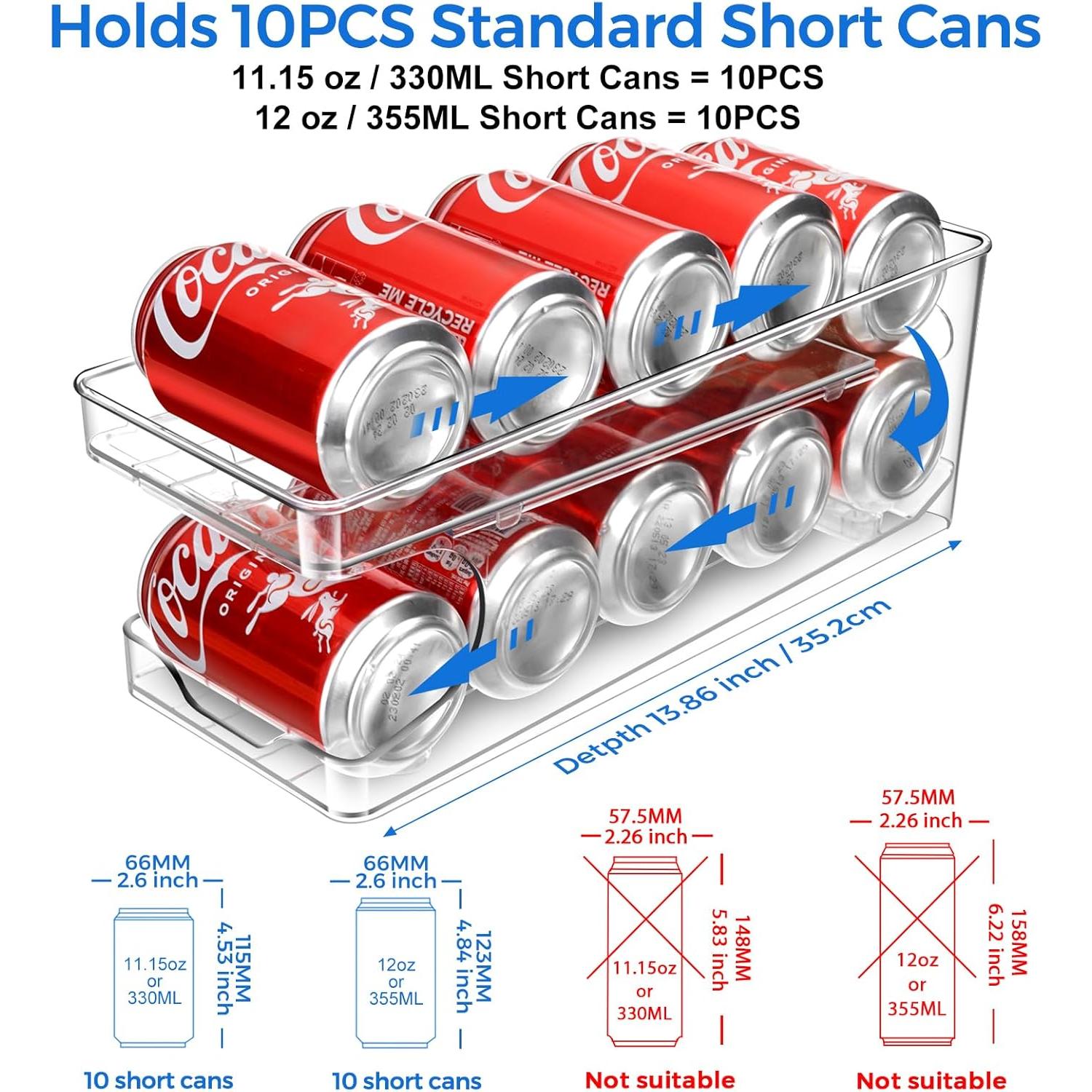 Organizador de Latas Rodante BingoHive para 10 Latas 330ml/355ml