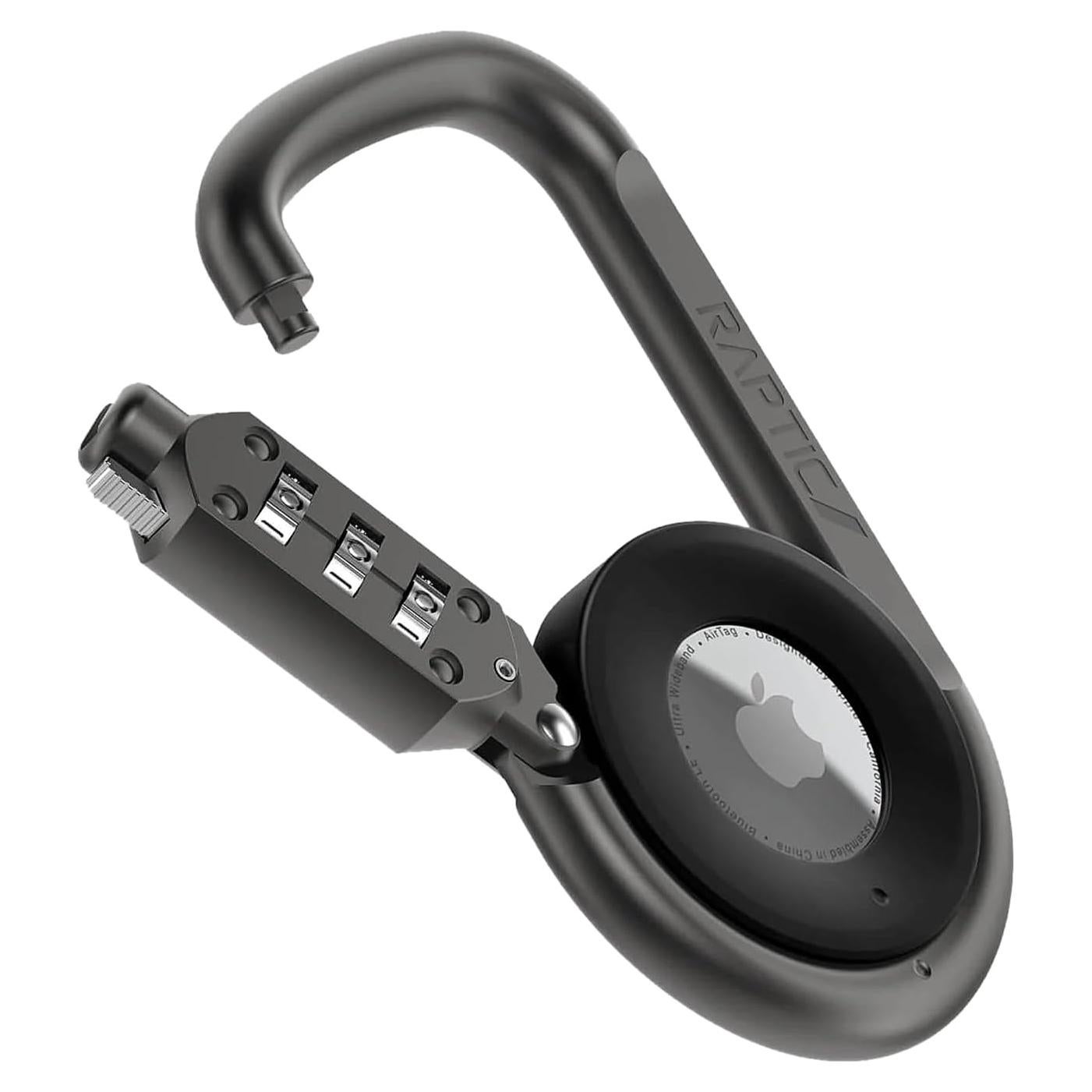 Mosquetón Antirrobo RAPTIC para Apple AirTag con Candado