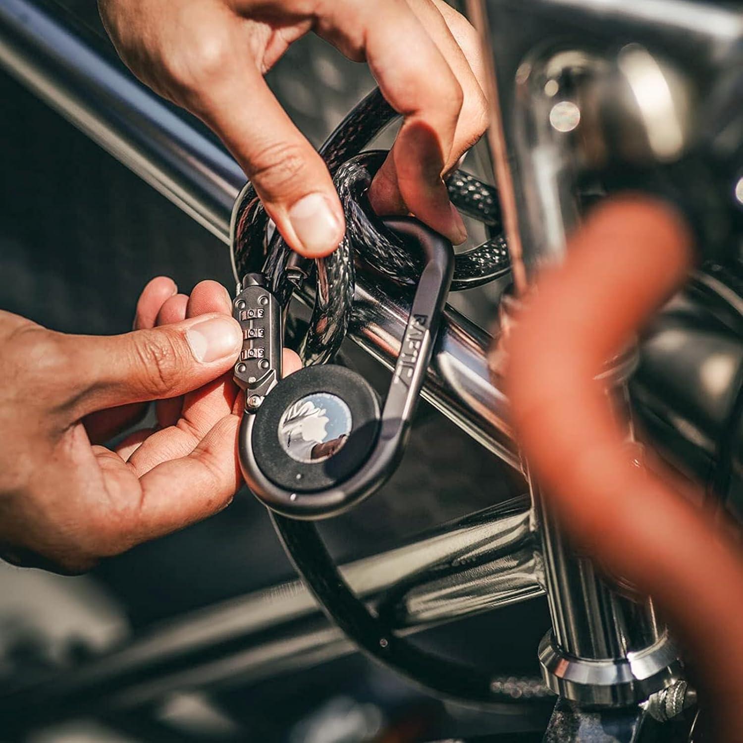 Mosquetón Antirrobo RAPTIC para Apple AirTag con Candado