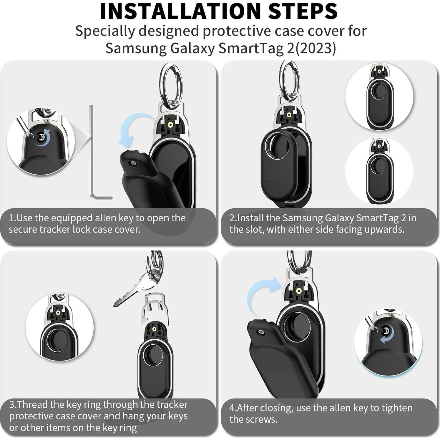 Estuche Protector Impermeable Wacanc para Samsung SmartTag 2