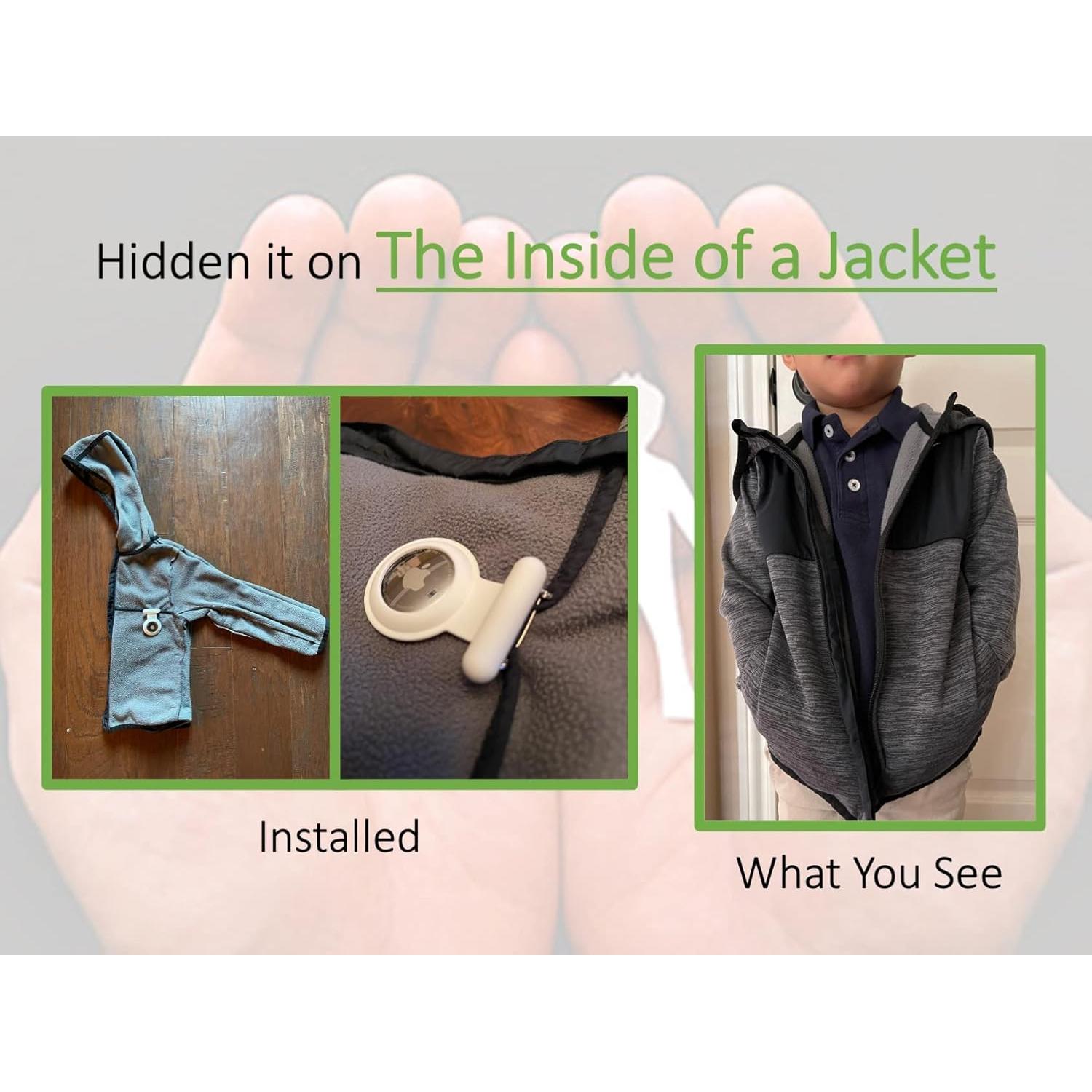 Soporte Airtag Oculto para Niños Kaizen Kreations - Negro