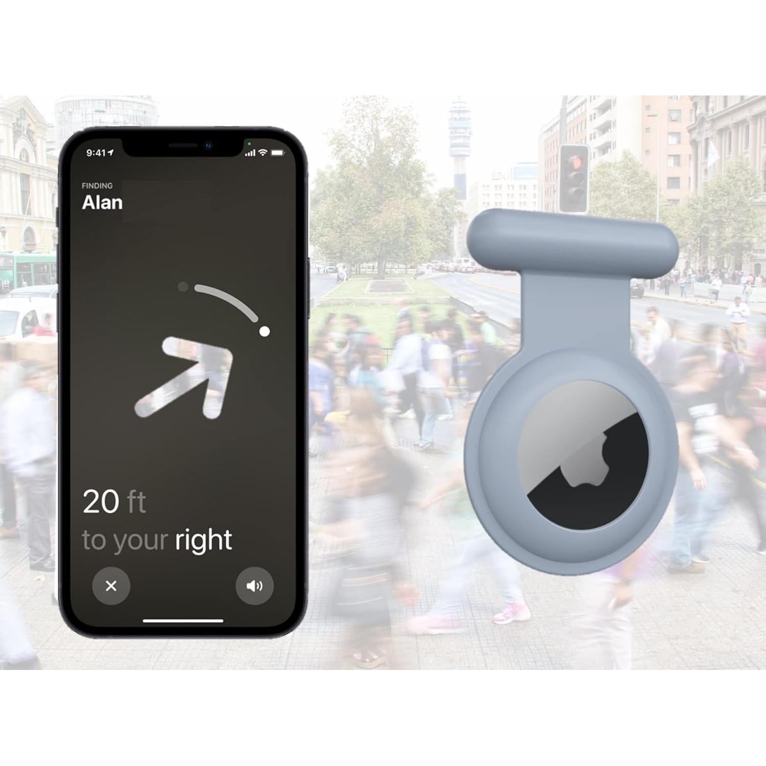 Soporte Airtag Oculto para Niños Kaizen Kreations - Negro