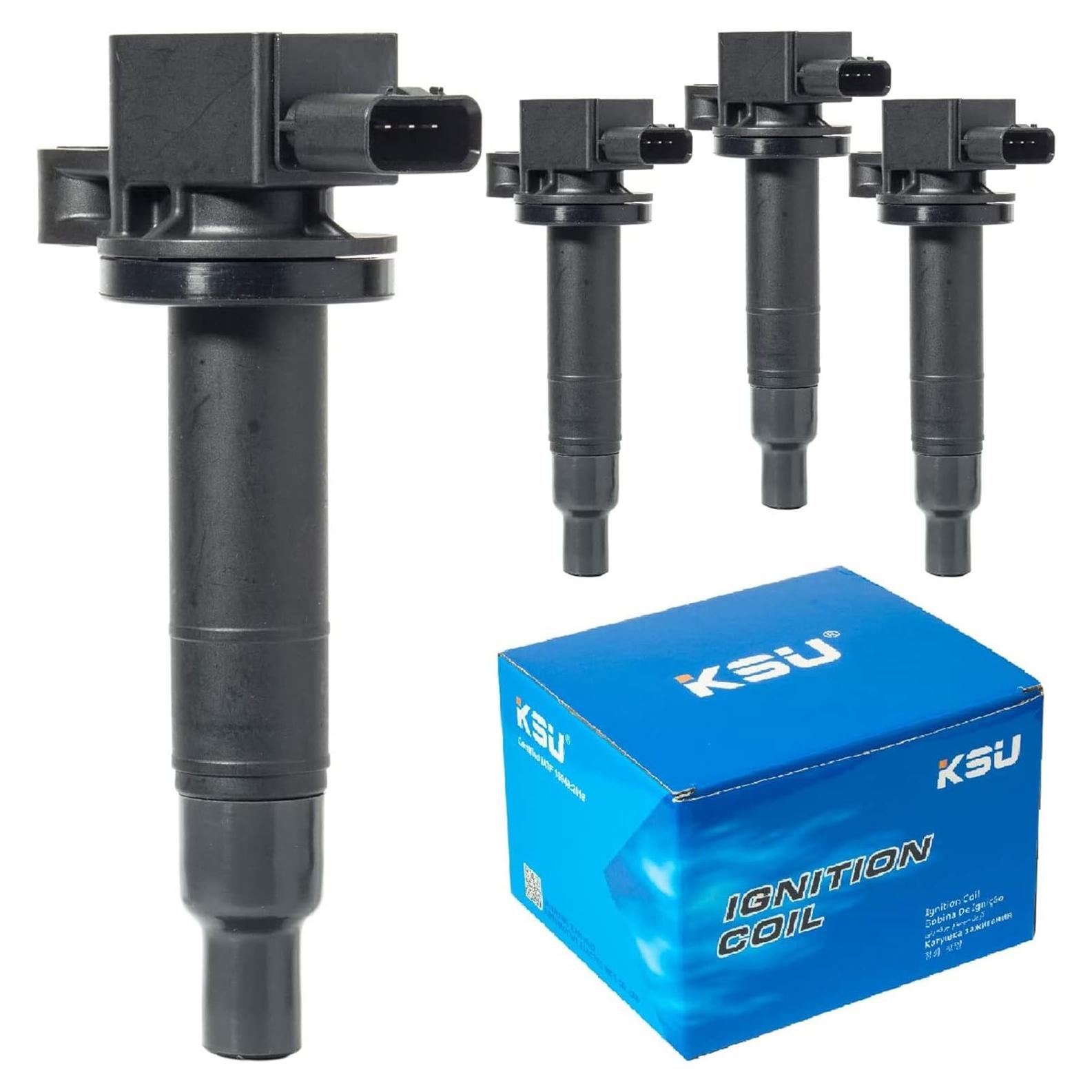 Paquete de 4 Bobinas de Encendido KSU para Toyota y Scion