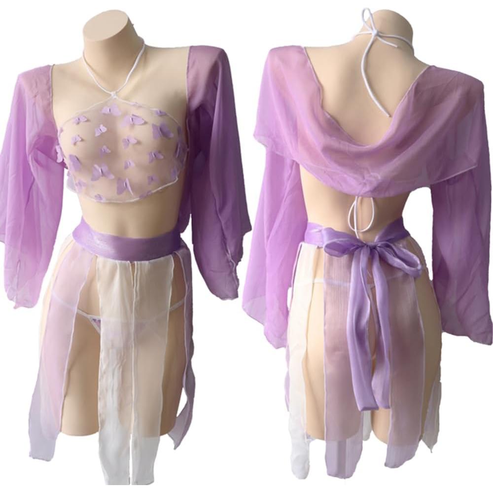 SINROYEE Women Sexy Cosplay Lingeries Anime Maid Dress Halloween Cat Egyptian or Chinaese Classical Cosplay Outfit