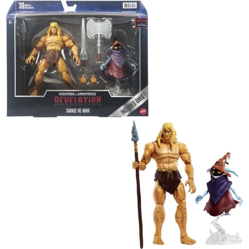 Figura de Acción He-Man Salvaje Masterverse 17.78 cm con Orko