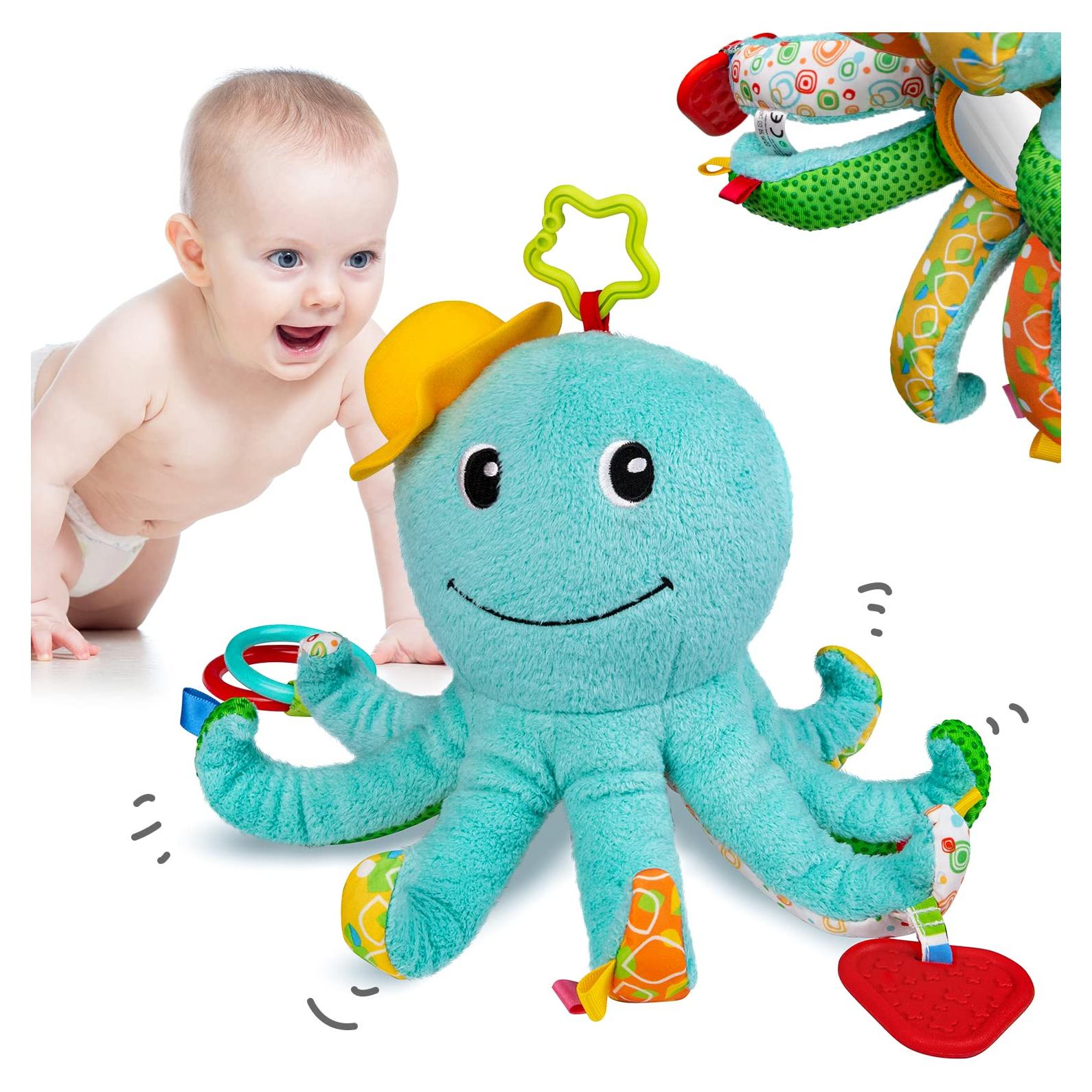 Juguete de Peluche Musical Sumobaby Pulpo Azul 5 en 1