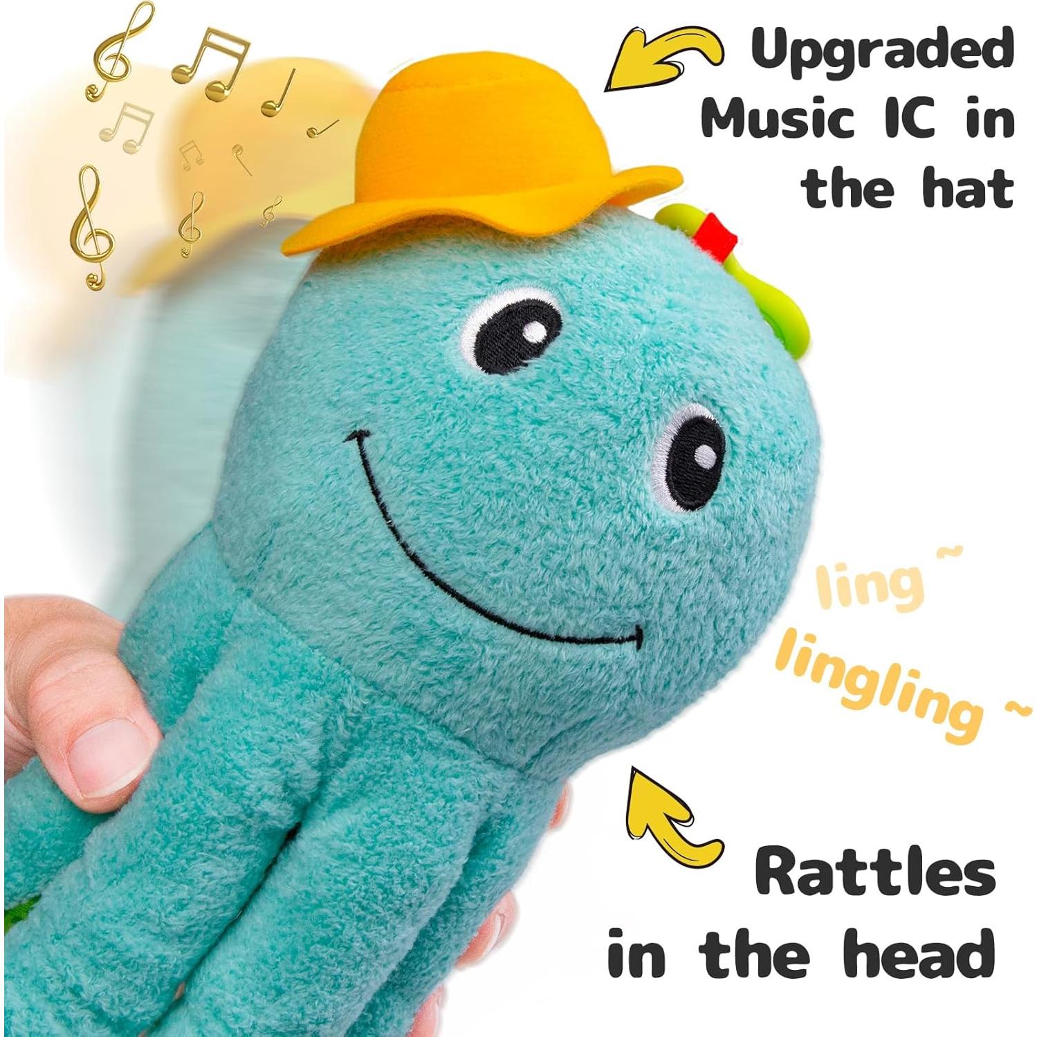 Juguete de Peluche Musical Sumobaby Pulpo Azul 5 en 1